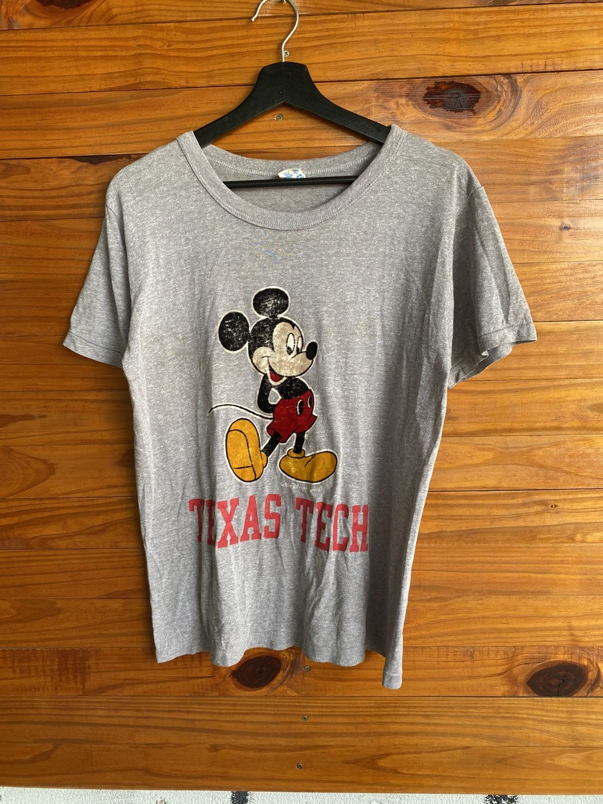 Champion Vintage Champion Mickey Mouse Texas Tech Graphic T-Shirt Size US L / EU 52-54 / 3 - 3 Thumbnail