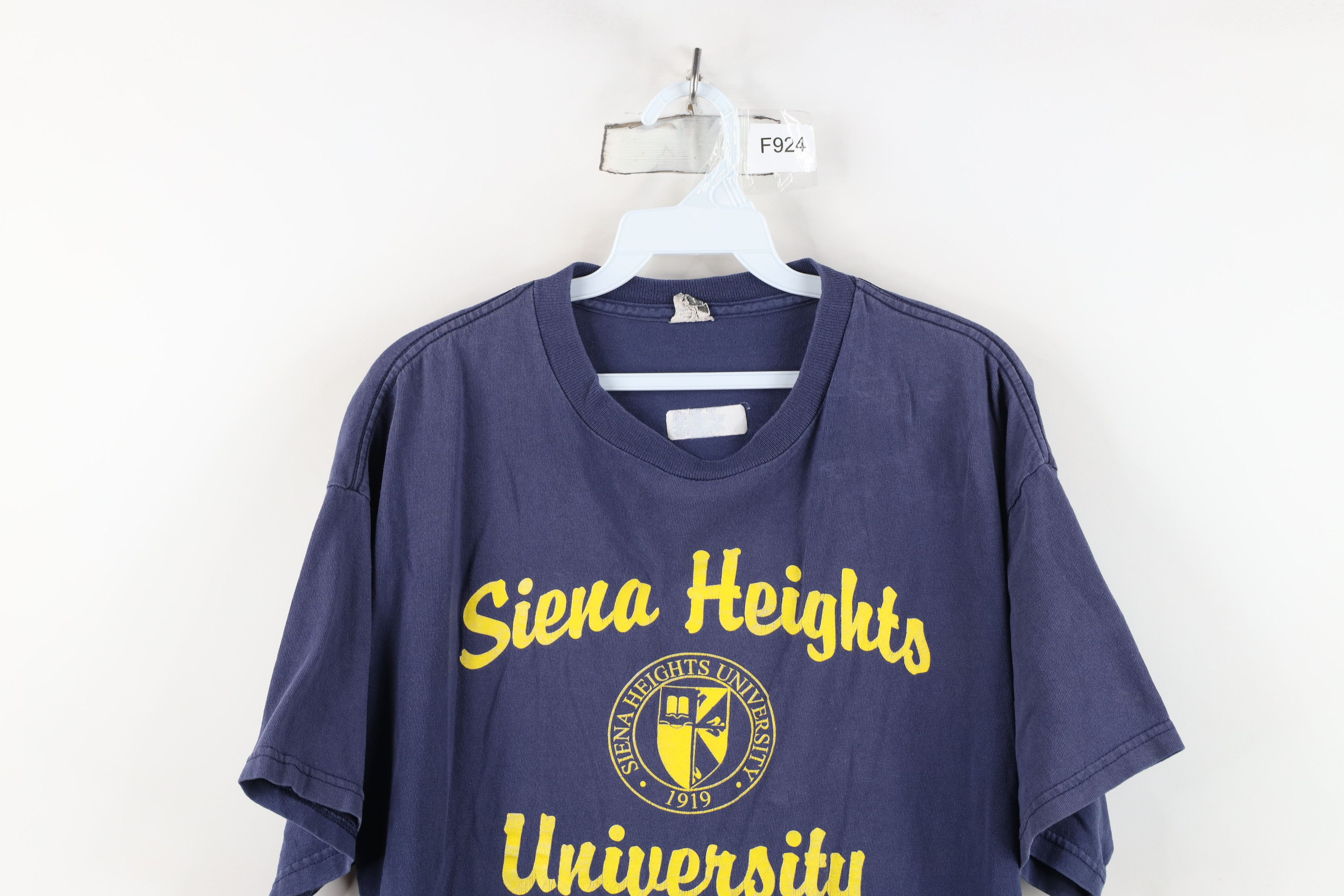 Vintage Vintage 90s Spell Out Siena Heights University T-Shirt Size US L / EU 52-54 / 3 - 2 Thumbnail