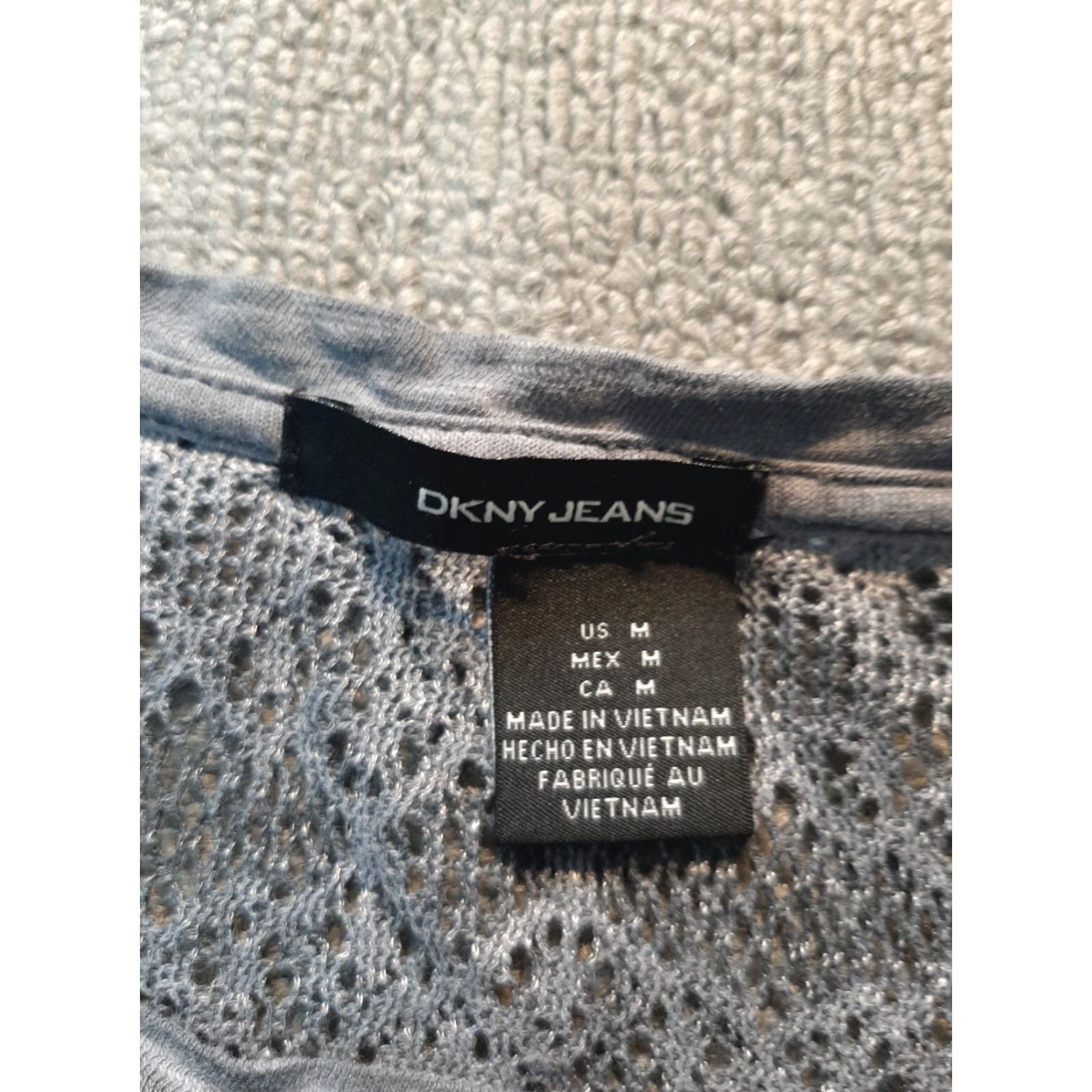 DKNY DKNY Top Women M Gray Long Sleeve Shirt Shirt Blouse Jersey Womens Medium Gray Long Sleeve Pullover Blouse DKNY Top Size M / US 6-8 / IT 42-44 - 2 Thumbnail