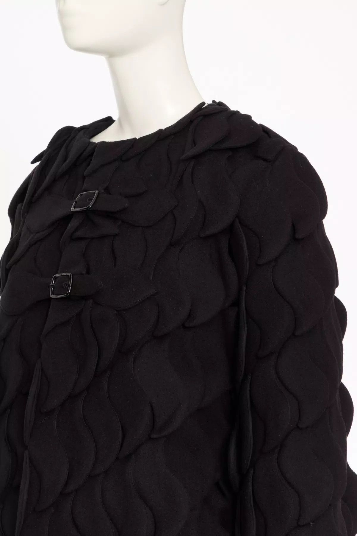 Valentino o1s1wg110426 Coat in Nero Size L / US 10 / IT 46 - 4 Thumbnail