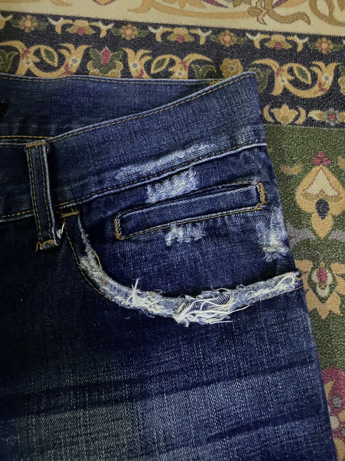 Dolce & Gabbana × Vintage 🔥RARE🔥DOLCE & GABBANA Distressed Denim Size US 33 - 9 Thumbnail