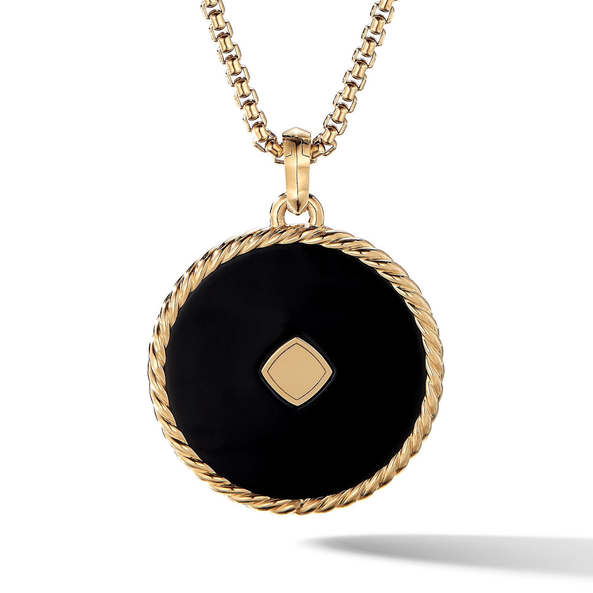 David Yurman o1w1db10525 D17028D Pendant in 18K Gold with Black Onyx Size ONE SIZE - 2 Thumbnail