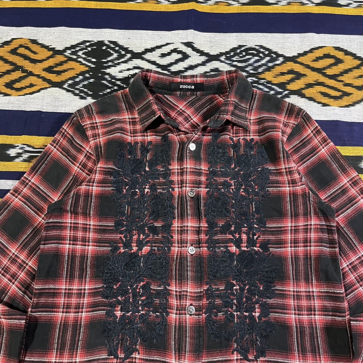 CABANE de ZUCCa Zucca Plaid Button Up Shirt Embroidered Size US S / EU 44-46 / 1 - 2 Thumbnail
