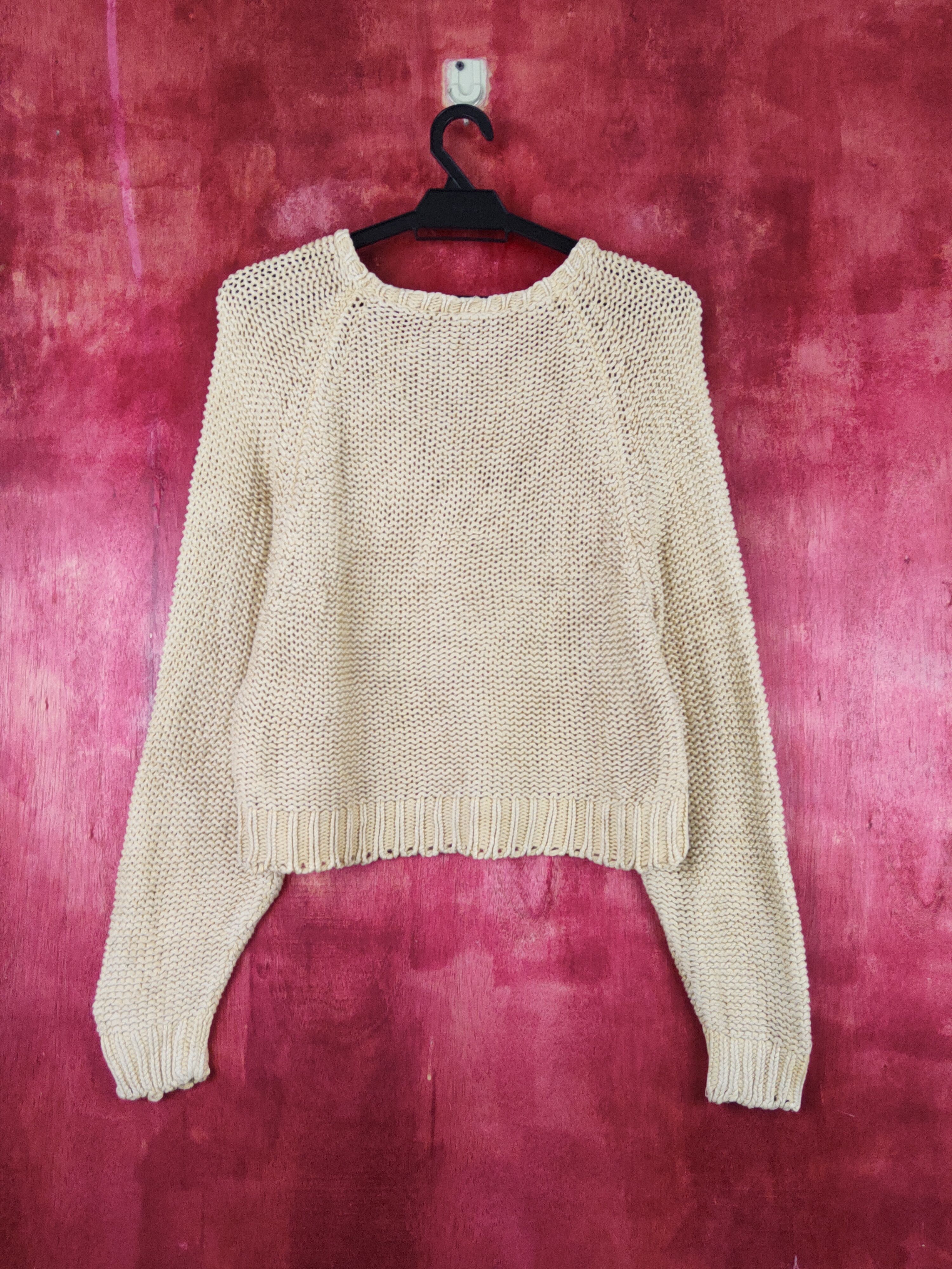 Homespun Knitwear Duras Yellow Knitwear crochet mesh net Crop Tops #S1686 Size M / US 6-8 / IT 42-44 - 7 Thumbnail