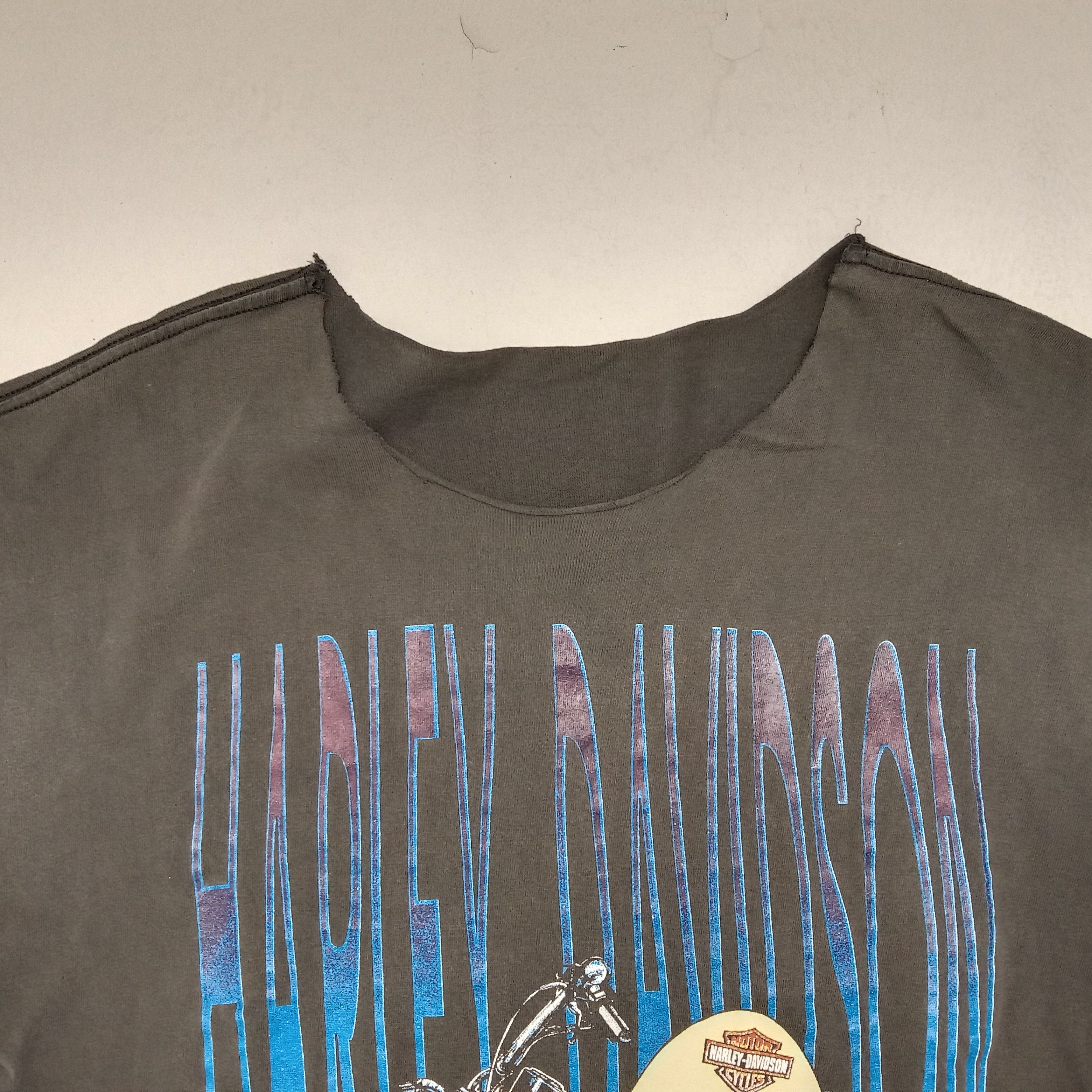 Harley Davidson × Vintage Vintage 93’s Harley Davidson Distressed Tshirt Size US L / EU 52-54 / 3 - 6 Thumbnail