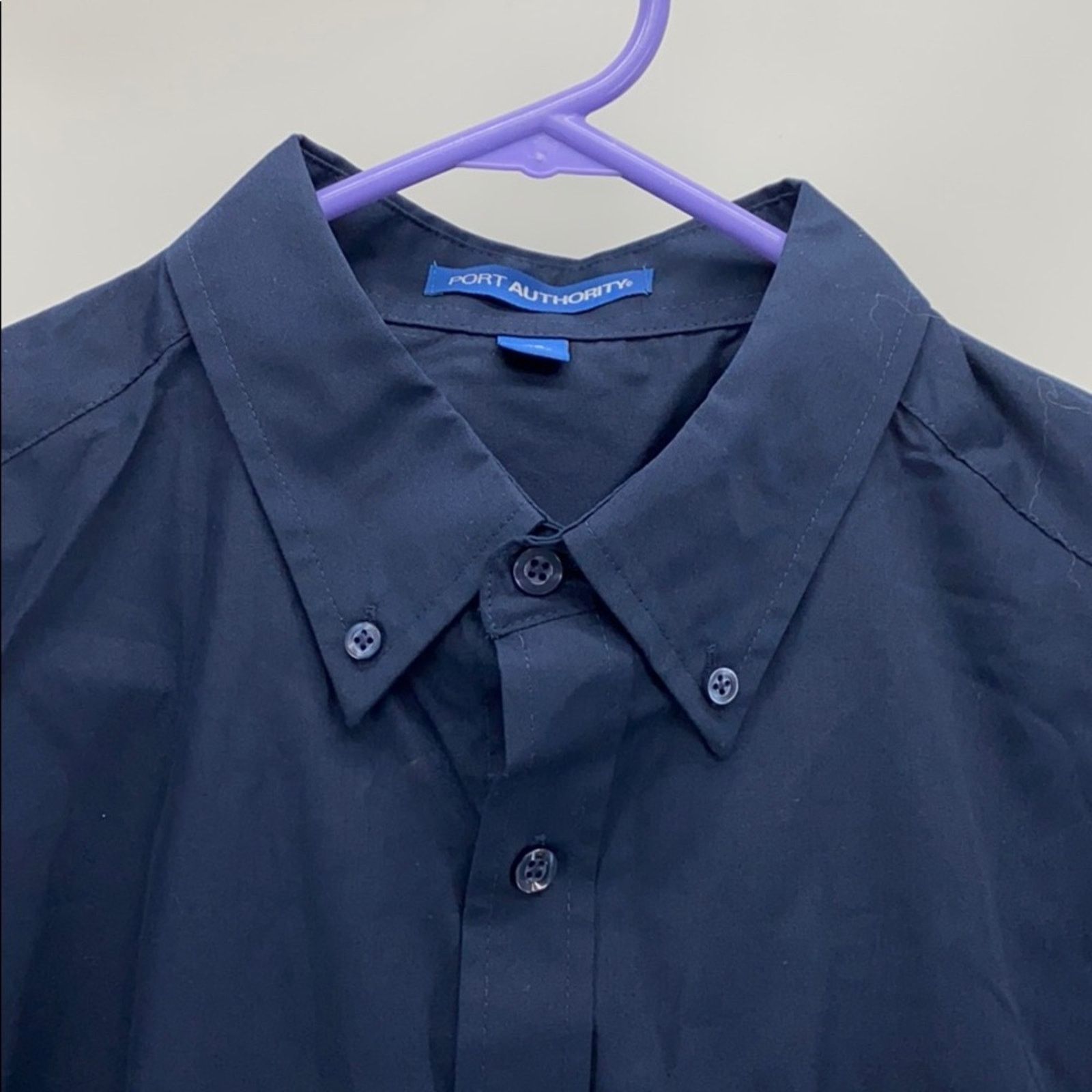 Port Authority Port Authority dark blue short sleeve button down uniform Size US M / EU 48-50 / 2 - 9 Thumbnail