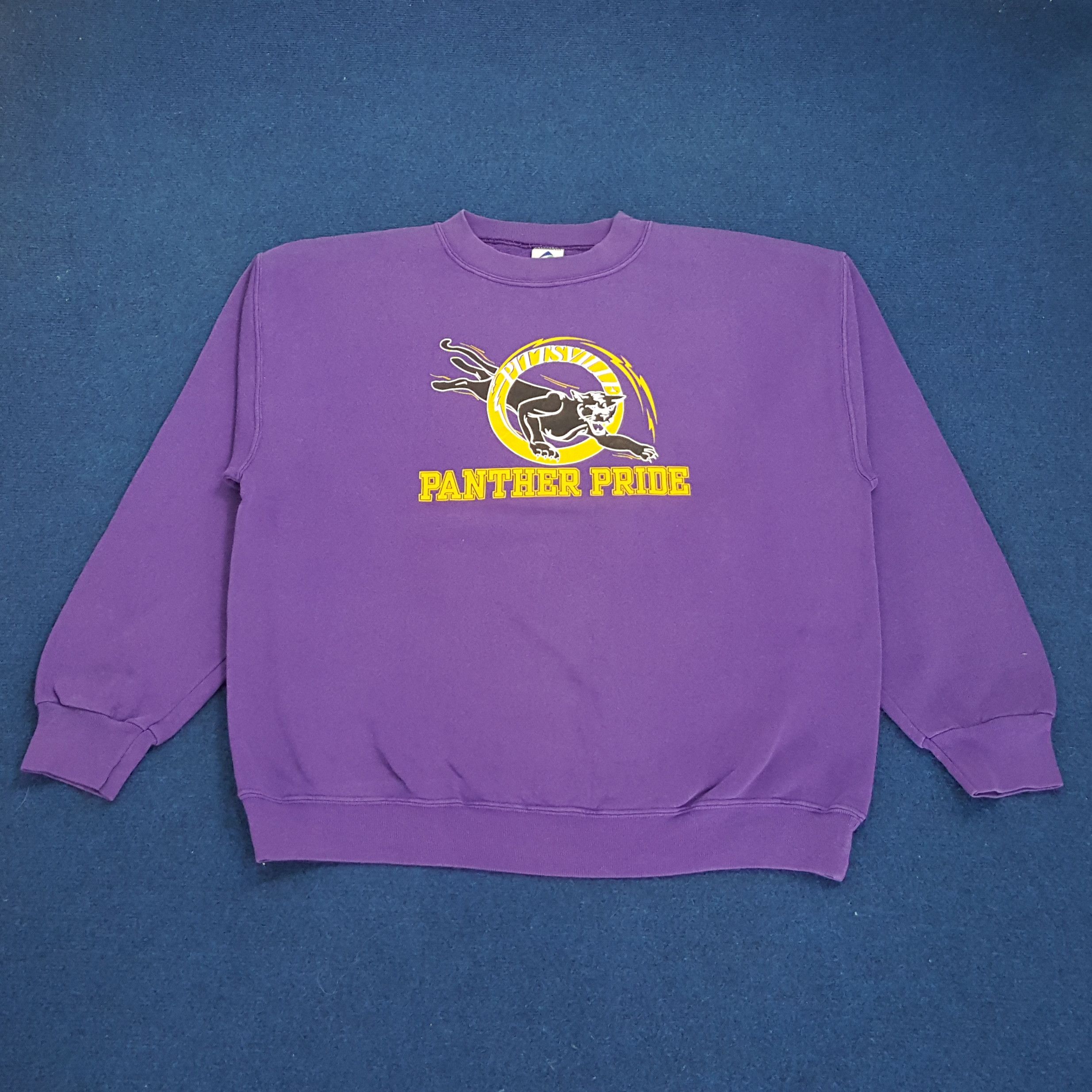 Vintage Vintage Pittsville PANTHER PRIDE Sports Sweatshirt Size US L / EU 52-54 / 3 - 1 Thumbnail