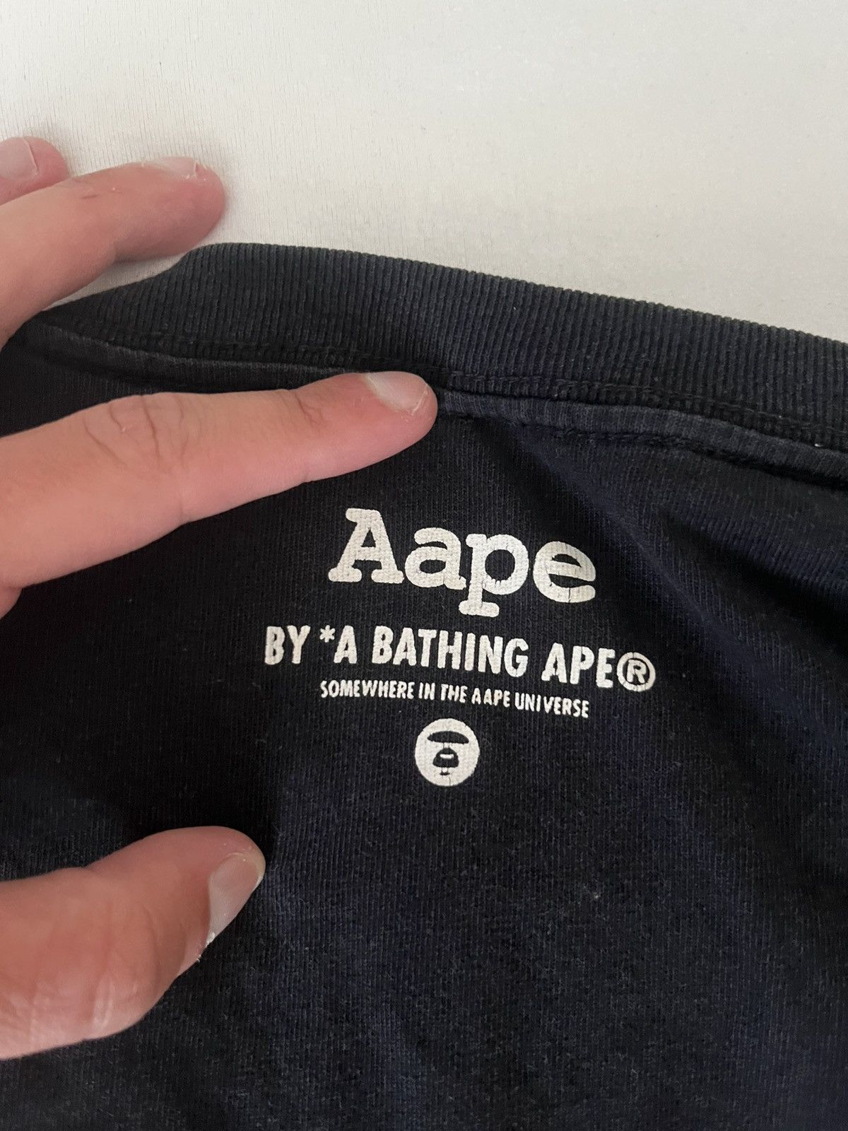 Aape × Bape Black a bathing ape (Bape) longsleeve/shirt Size US M / EU 48-50 / 2 - 3 Thumbnail