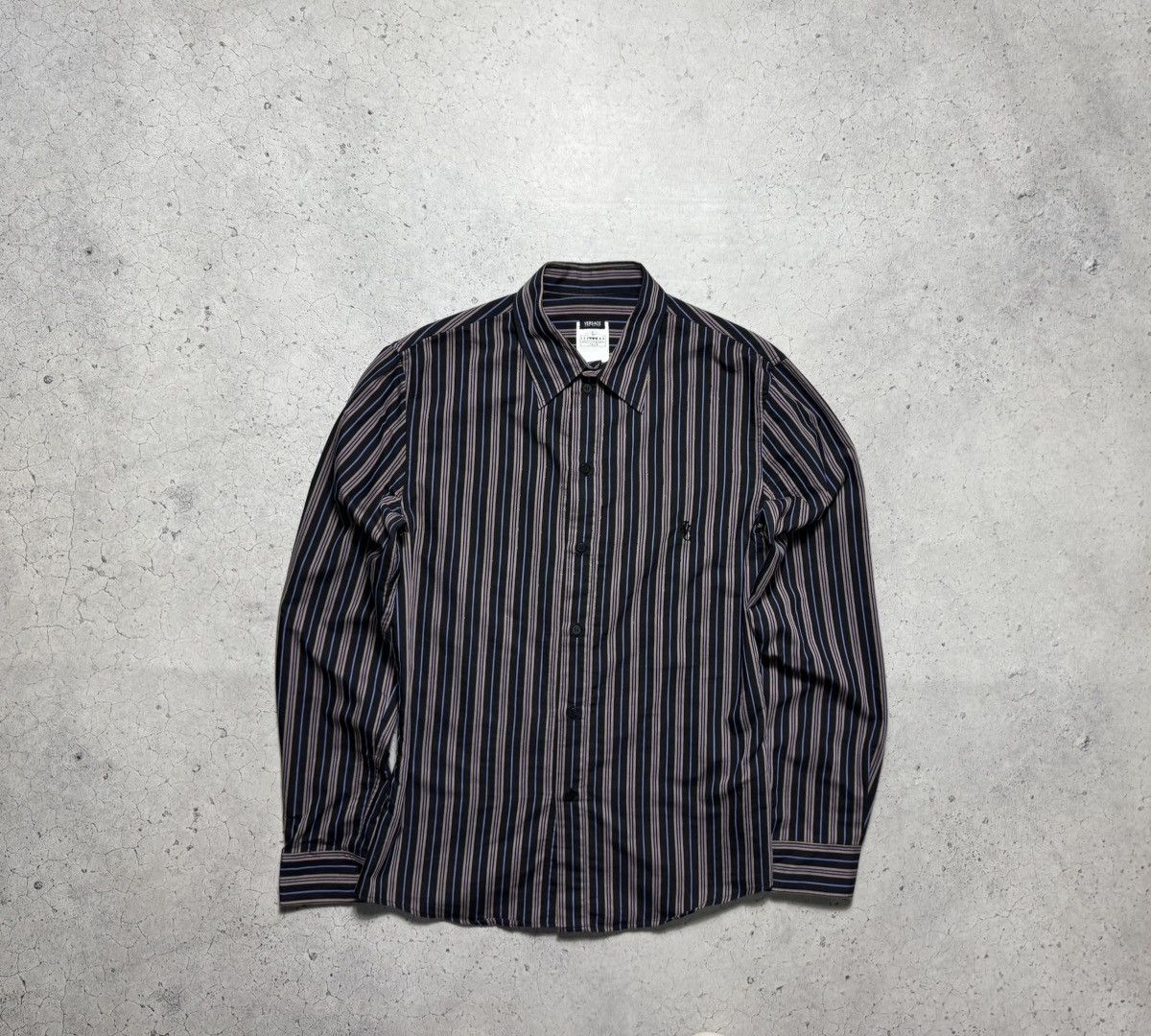 Versace Jeans Couture Versace Jeans Couture Striped Button Up Shirt Size L Luxury Size US L / EU 52-54 / 3 - 1 Thumbnail