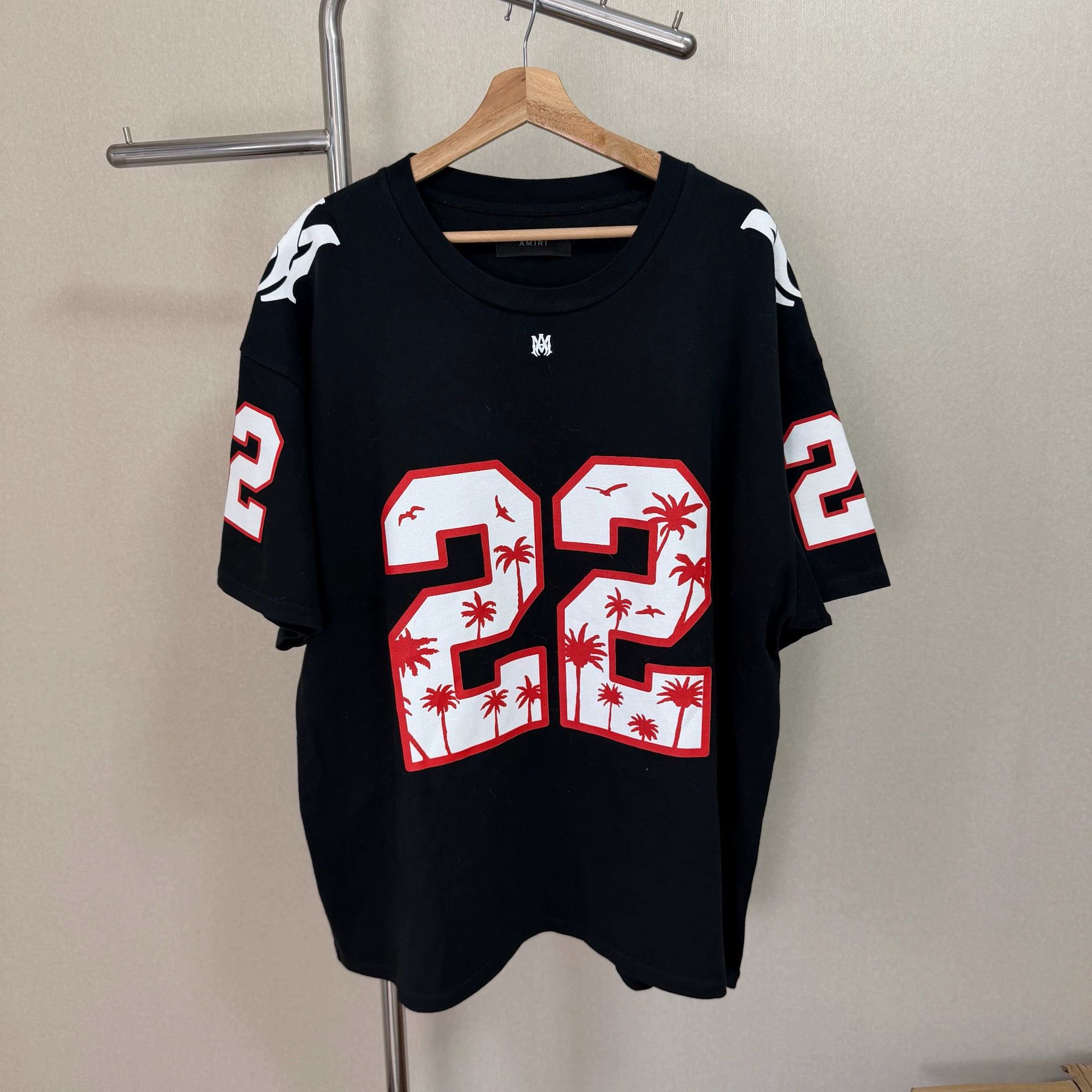 Amiri AMIRI SS23 Digital Straight Crew Tee Men Black XXL Size US XXL / EU 58 / 5 - 1 Thumbnail