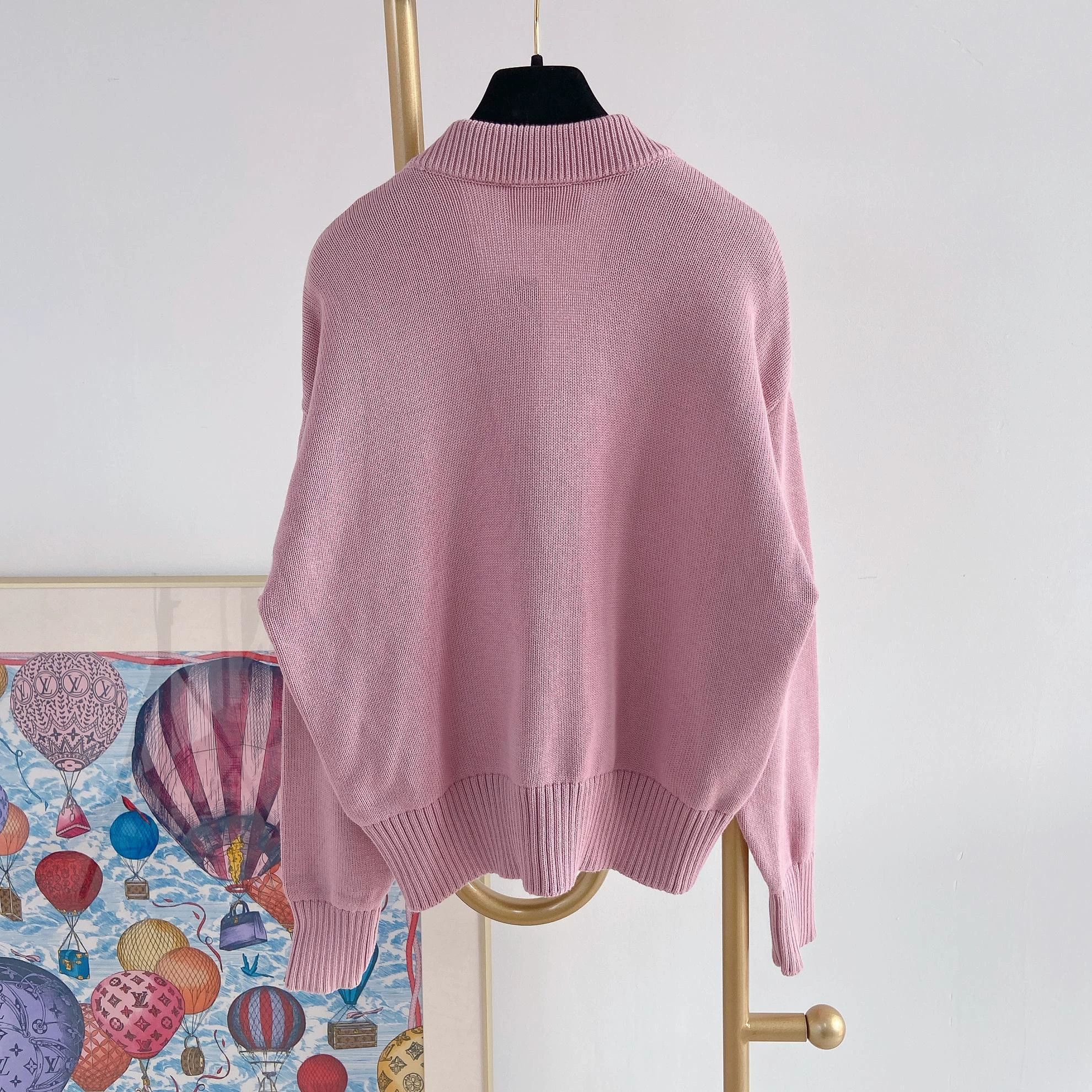 AMI Ami pink knit cardigan XS 9906 Size XS / US 0-2 / IT 36-38 - 2 Thumbnail