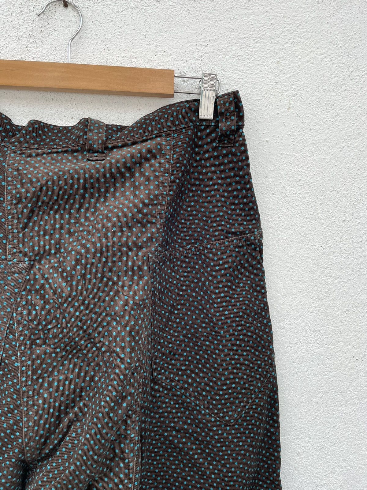 Frapbois Vintage Frapbois Drop Crotch Polka Dot Corduroy Light Pants Size US 31 - 13 Thumbnail
