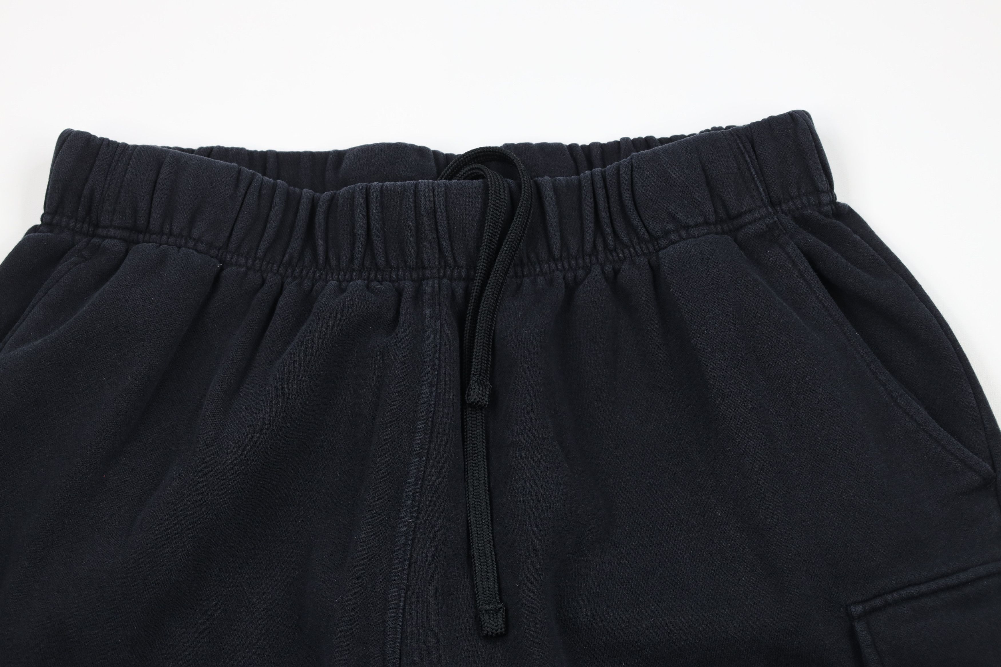 Vintage Vintage 90s Streetwear Fit Wide Leg Cargo Sweatpants Black Size 36 - 2 Thumbnail