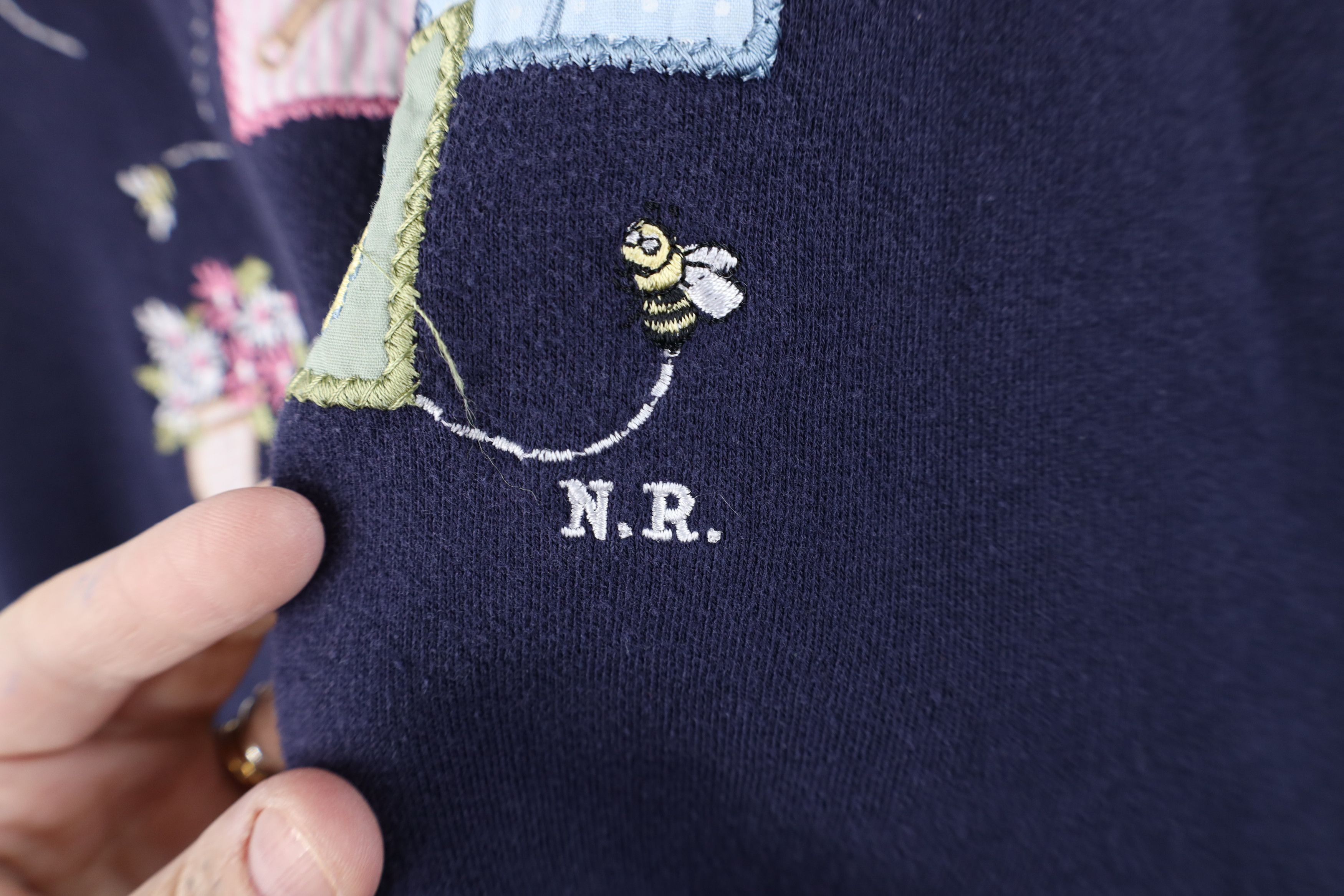 Vintage Vintage 90s Streetwear Garden Flower Collared Sweatshirt Size L / US 10 / IT 46 - 6 Thumbnail