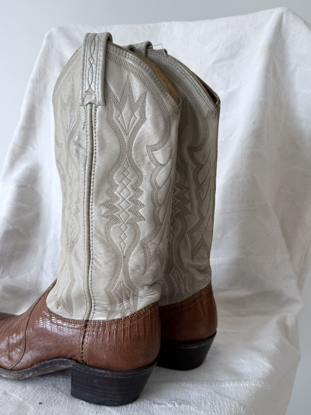 Dan Post Vintage Dan Post Rodeo Cowboy Western Leather Boots Size US 5.5 / EU 38 - 3 Thumbnail