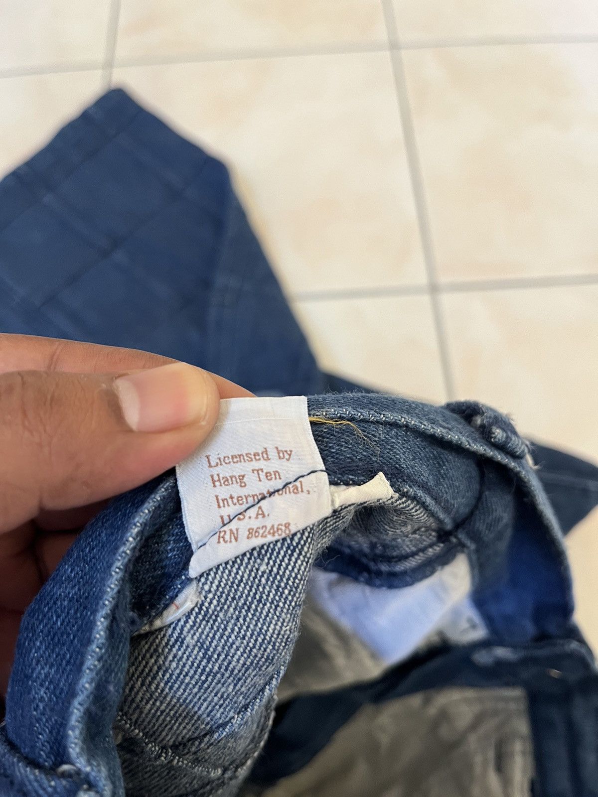 Hang Ten × Other × Vintage ❤️‍🔥SEND OFFER❤️‍🔥 1970s HANG TEN PATCHWORK WINDOWPANE DENIM FLARE Size 27" / US 4 / IT 40 - 6 Thumbnail