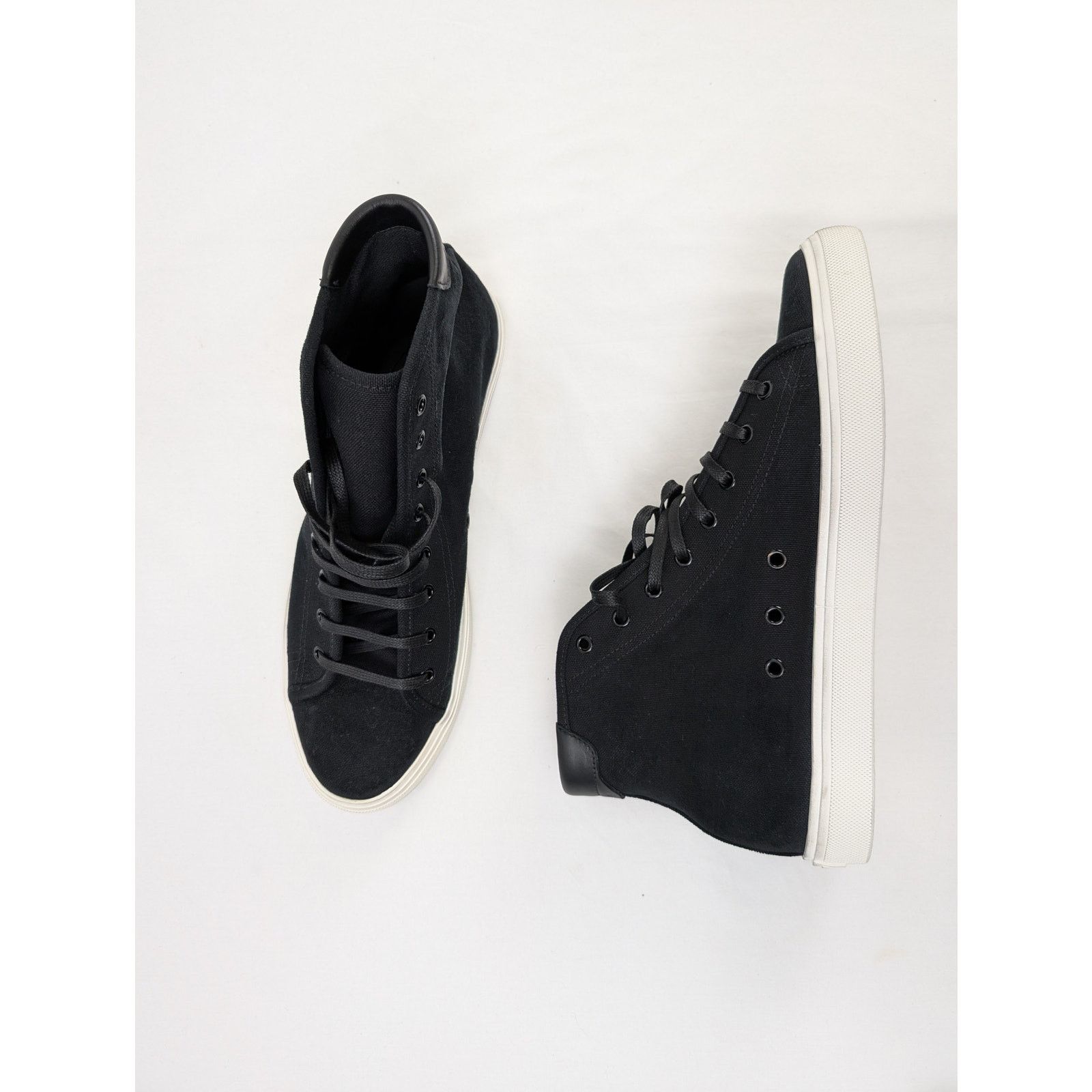 Saint Laurent Paris o1rshd1 High Top Sneakers in Black Size US 12 / EU 45 - 1 Thumbnail