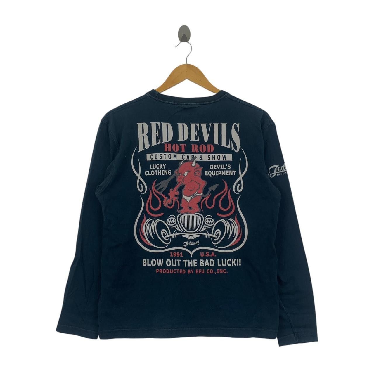 Other TEDMAN RED DEVILS Hot Rod Motorcycle Tattoo Tee Shirt Top Size US M / EU 48-50 / 2 - 1 Thumbnail