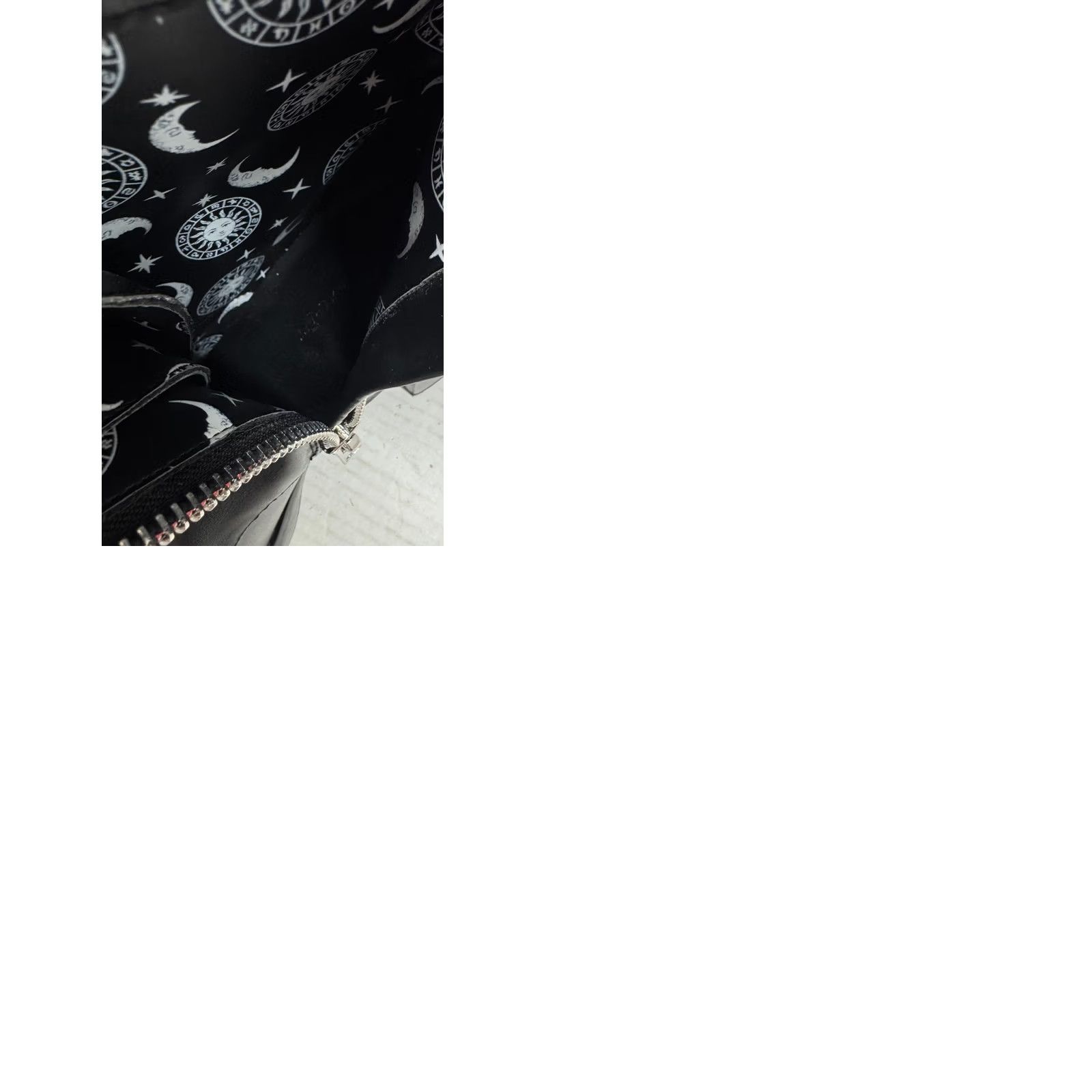 Dolls Kill Dolls Kill The Craft Boots Goth Mood Black Platform 3.75 Heels Lace Zip Women 7M Size US 7 / IT 37 - 9 Thumbnail