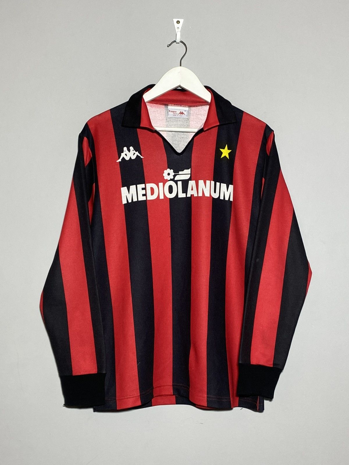 88”AC.MILAN イタリア製Kappa 社 ジャージMediolanum 1988-90 AC Milan Kappa Track Jacket - 7/10 - (XL)