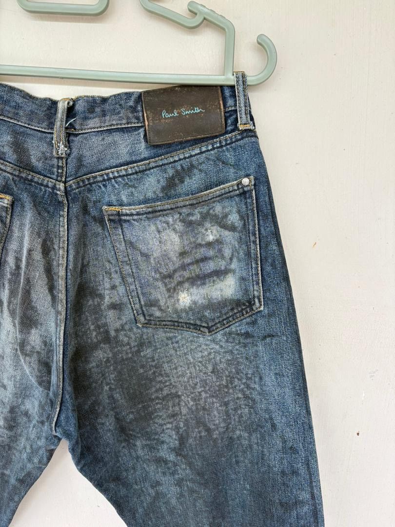 Paul Smith VTG Paul Smith Distressed Denim Pant Design Selvedge Rare Size US 30 / EU 46 - 9 Thumbnail