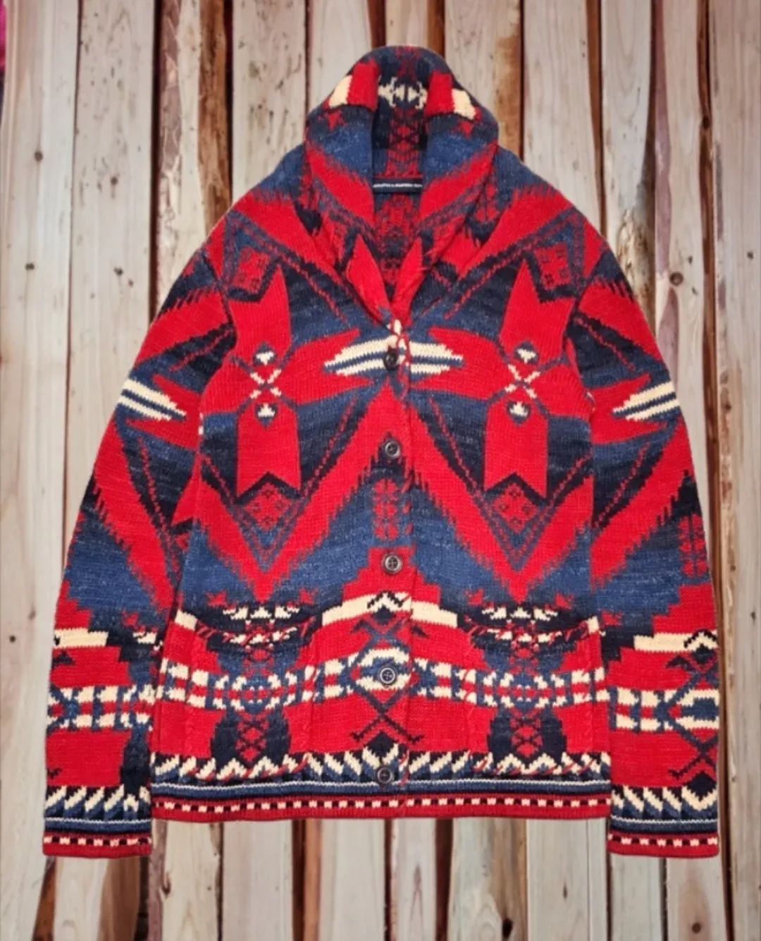 Polo Ralph Lauren Polo ralph lauren navajo aztec southwest sweater jacket Size US L / EU 52-54 / 3 - 1 Thumbnail
