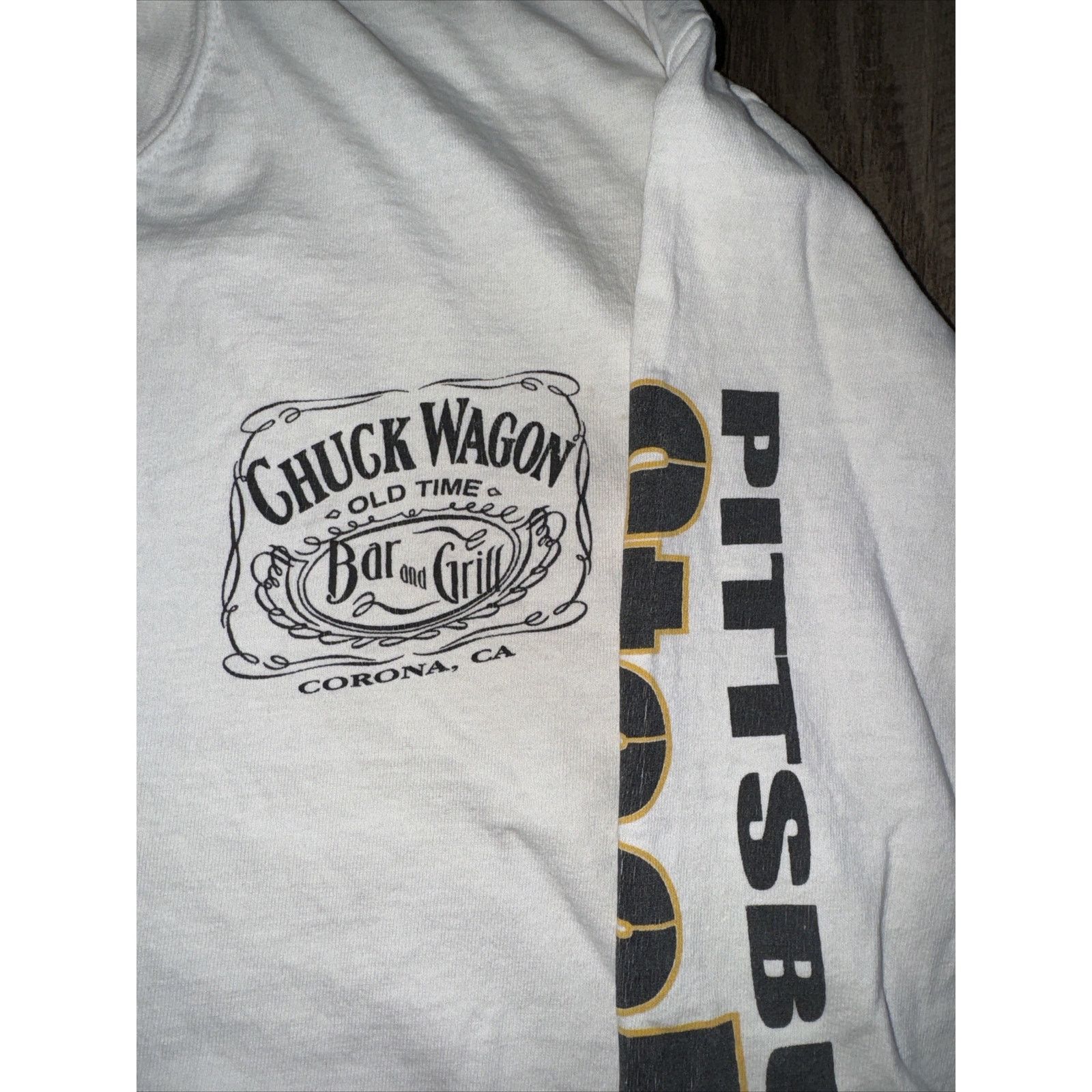 Band Tees × NFL Steelers Packers Long Sleeve T-Shirt White Large Vintage Size US XL / EU 56 / 4 - 4 Thumbnail