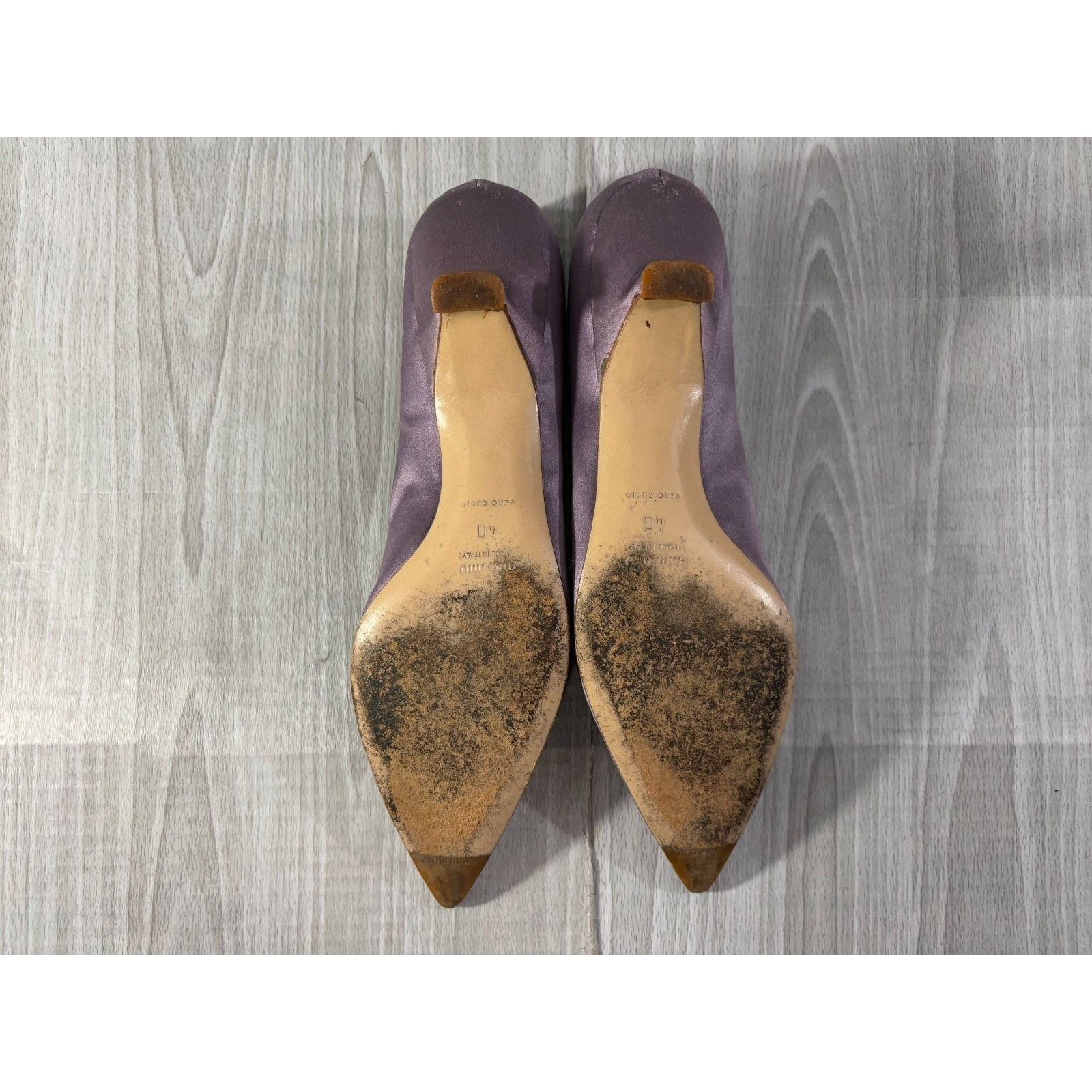 Miu Miu Miu Miu Satin hand painted Kitten Heel size 40 EU 10 US colo Size US 10 / IT 40 - 7 Thumbnail