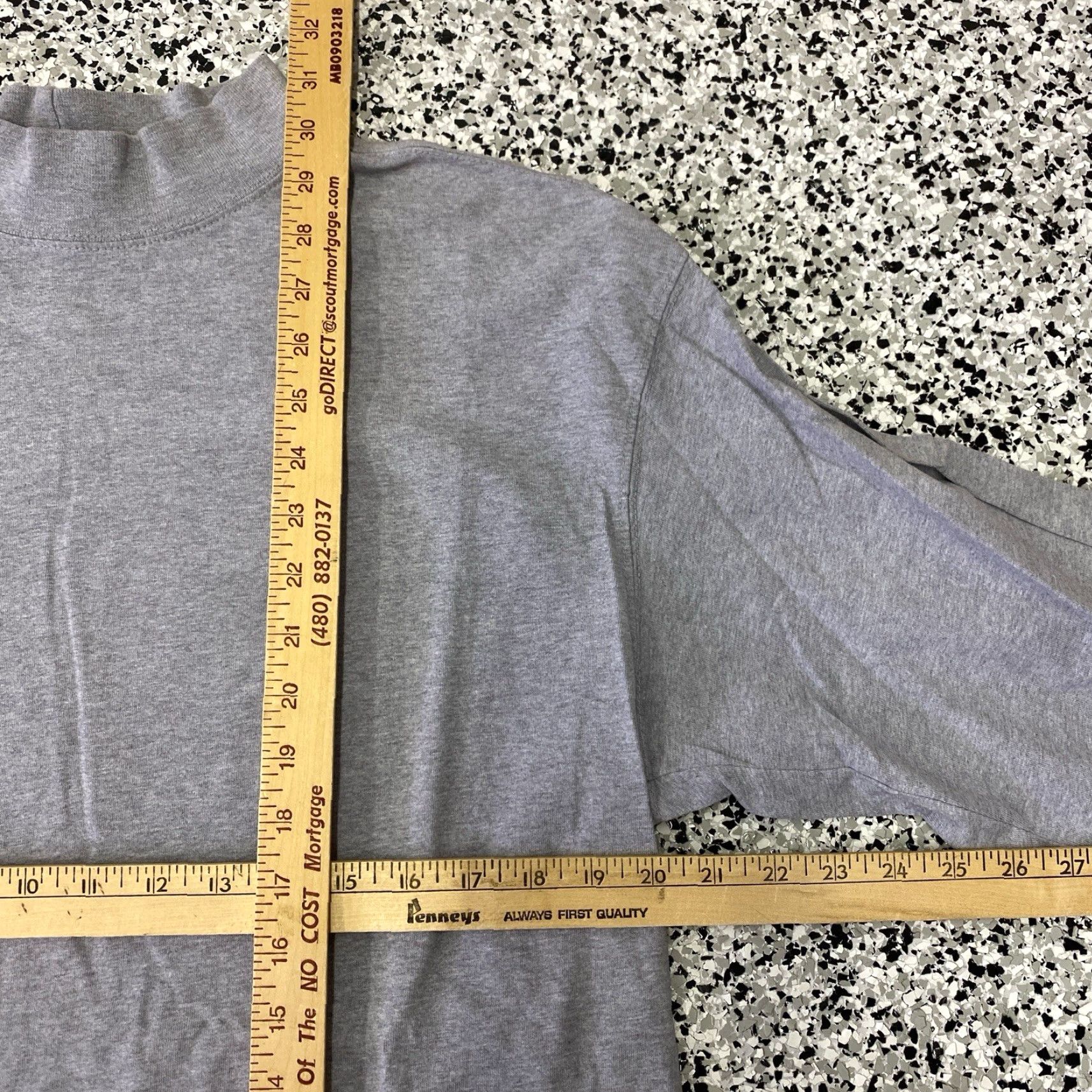 Carhartt VINTAGE Carhartt Shirt Mens XL Grey Mock Neck Long Sleeve Work Y2K TEE Size US XL / EU 56 / 4 - 2 Thumbnail