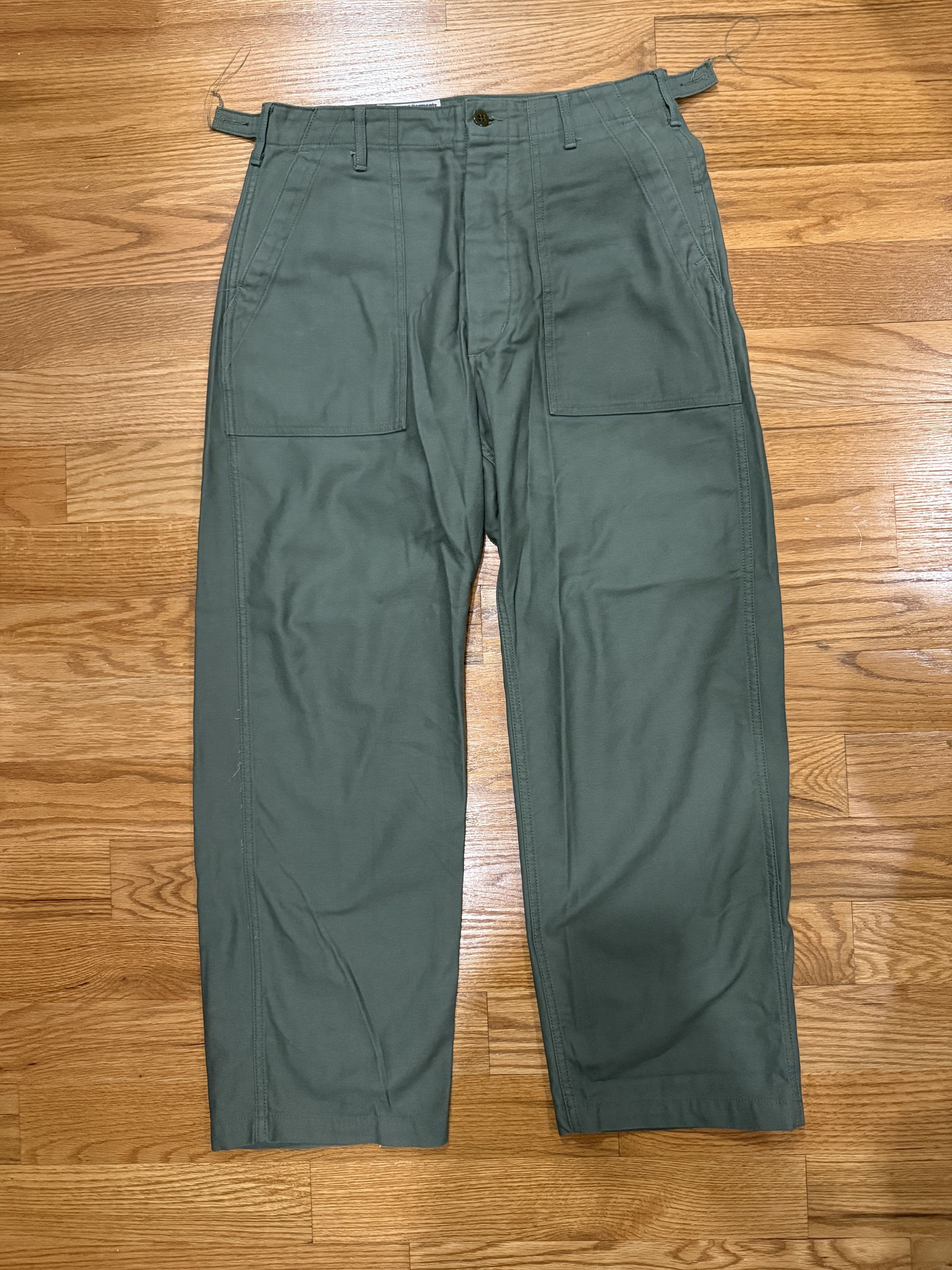 Engineered Garments EG Workaday Fatigue Pants - Olive Reverse Sateen Size US 32 / EU 48 - 1 Thumbnail