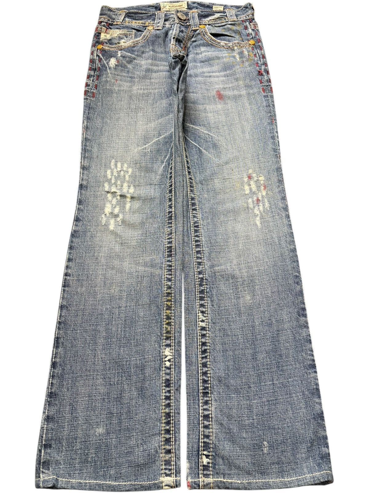 Ksubi Vintage Japanese Brand Paint Splattered Distressed Jeans Size US 29 - 1 Thumbnail