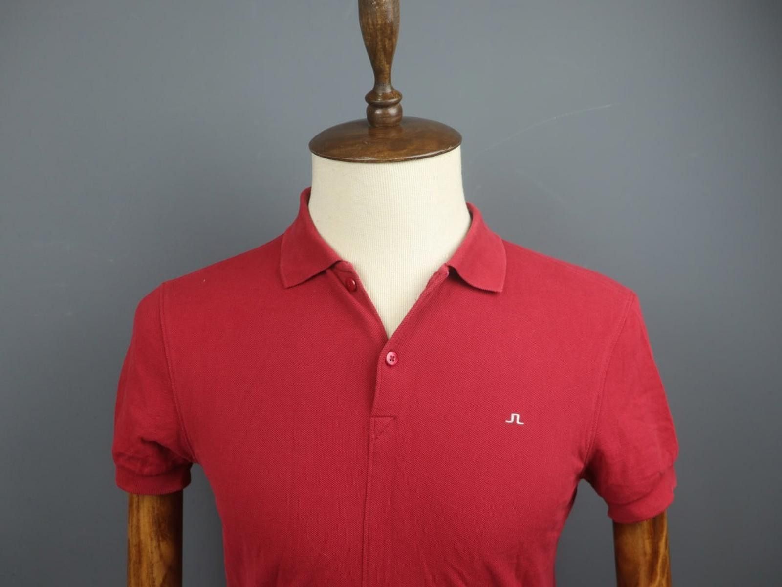 J.Lindeberg J.Lindeberg Red 100% Cotton Popover Polo Shirt Size M Size US M / EU 48-50 / 2 - 11 Thumbnail