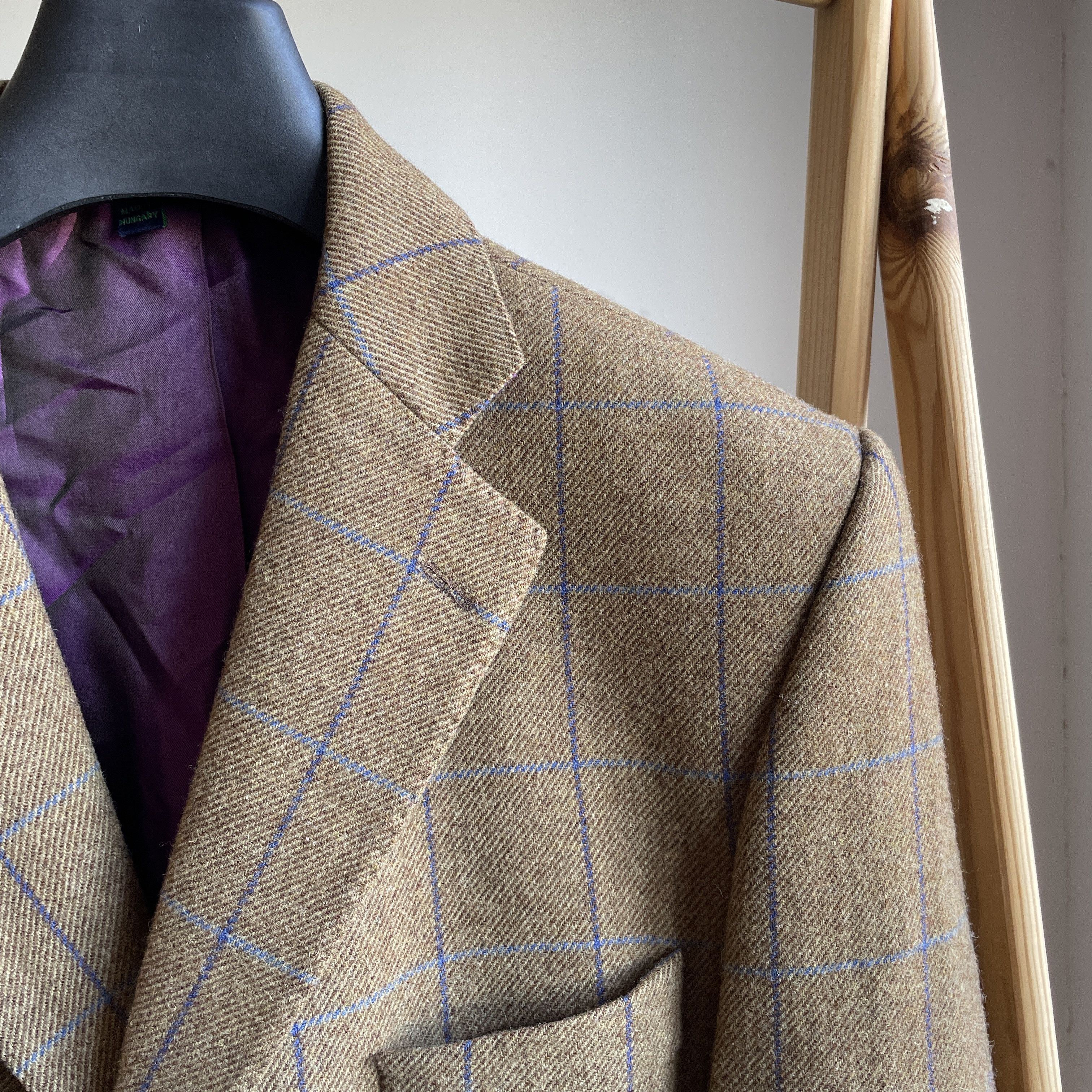 Boden Boden Tweed Windowpane Wool Sport Coat Blazer Size 42R - 5 Thumbnail