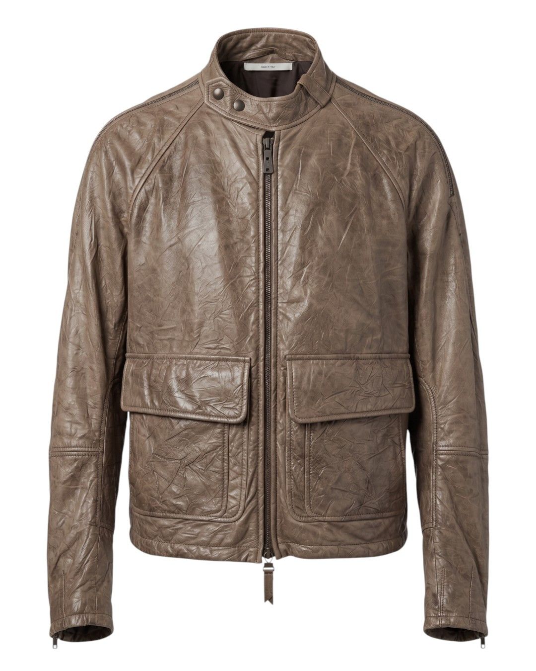 Yves Saint Laurent LEATHER BOMBER JACKET BY STEFANO PILATI Size US L / EU 52-54 / 3 - 1 Thumbnail