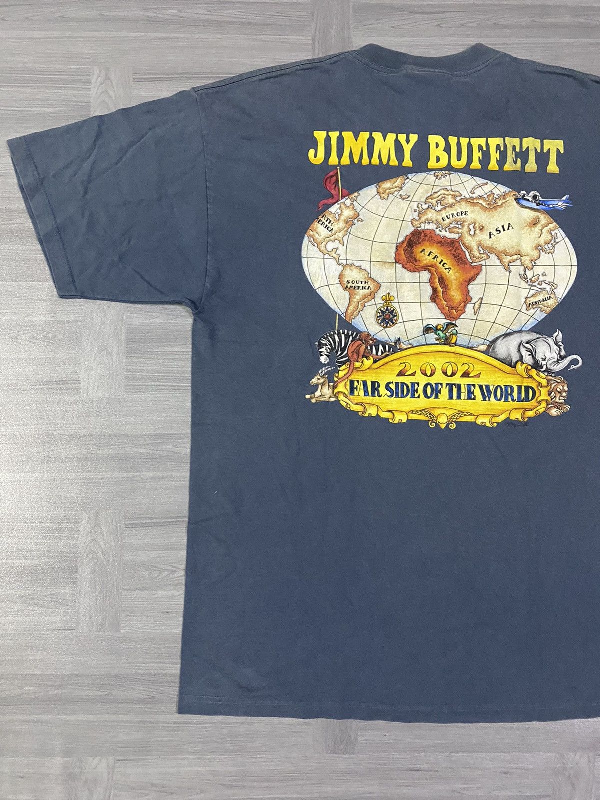 Band Tees Vintage Jimmy Buffet American singer Far Side world t-shirt Size US XL / EU 56 / 4 - 5 Thumbnail