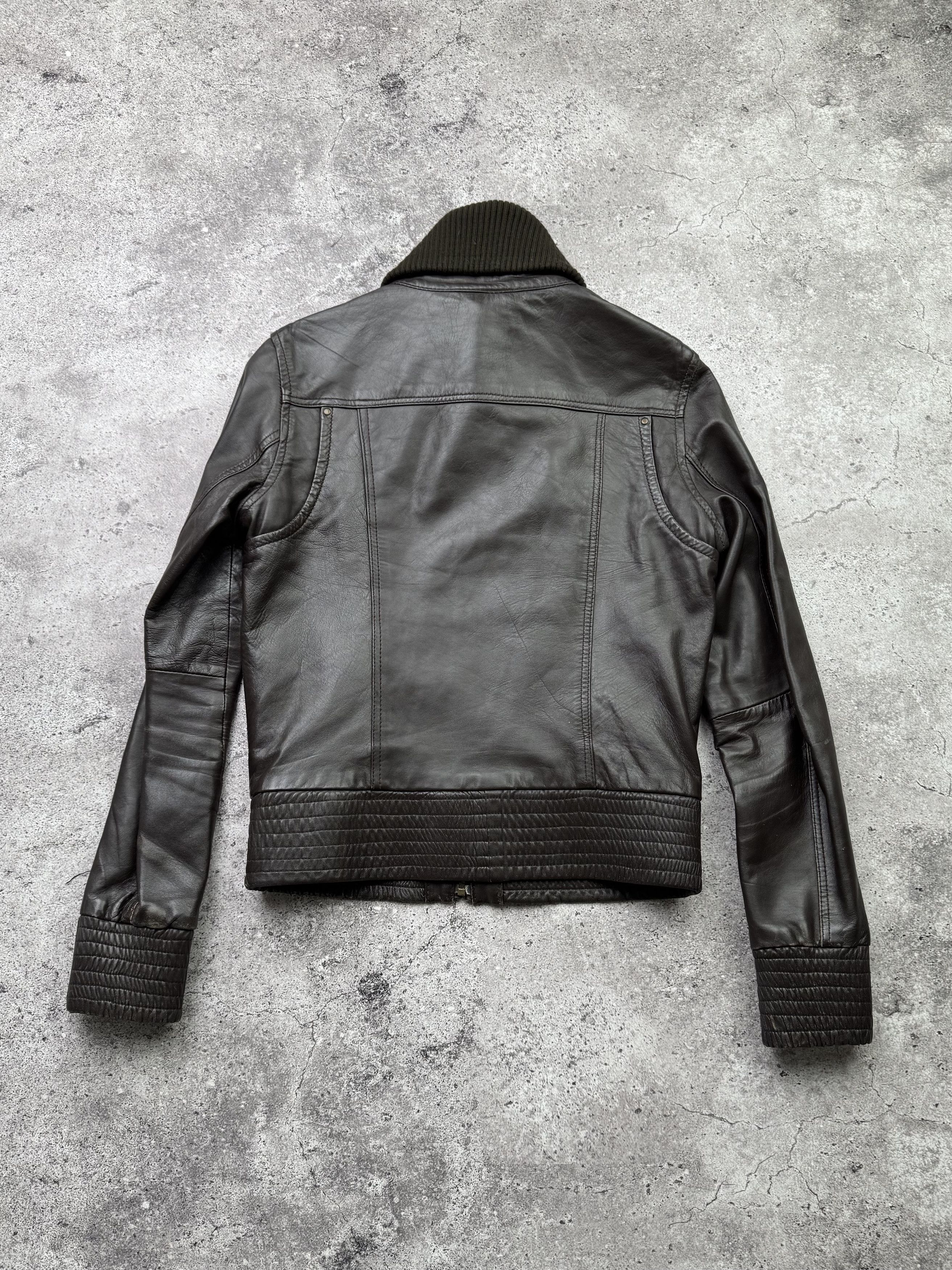 Japanese Brand Vintage Cropped Leather Jacket C397(V102) Size M / US 6-8 / IT 42-44 - 10 Thumbnail