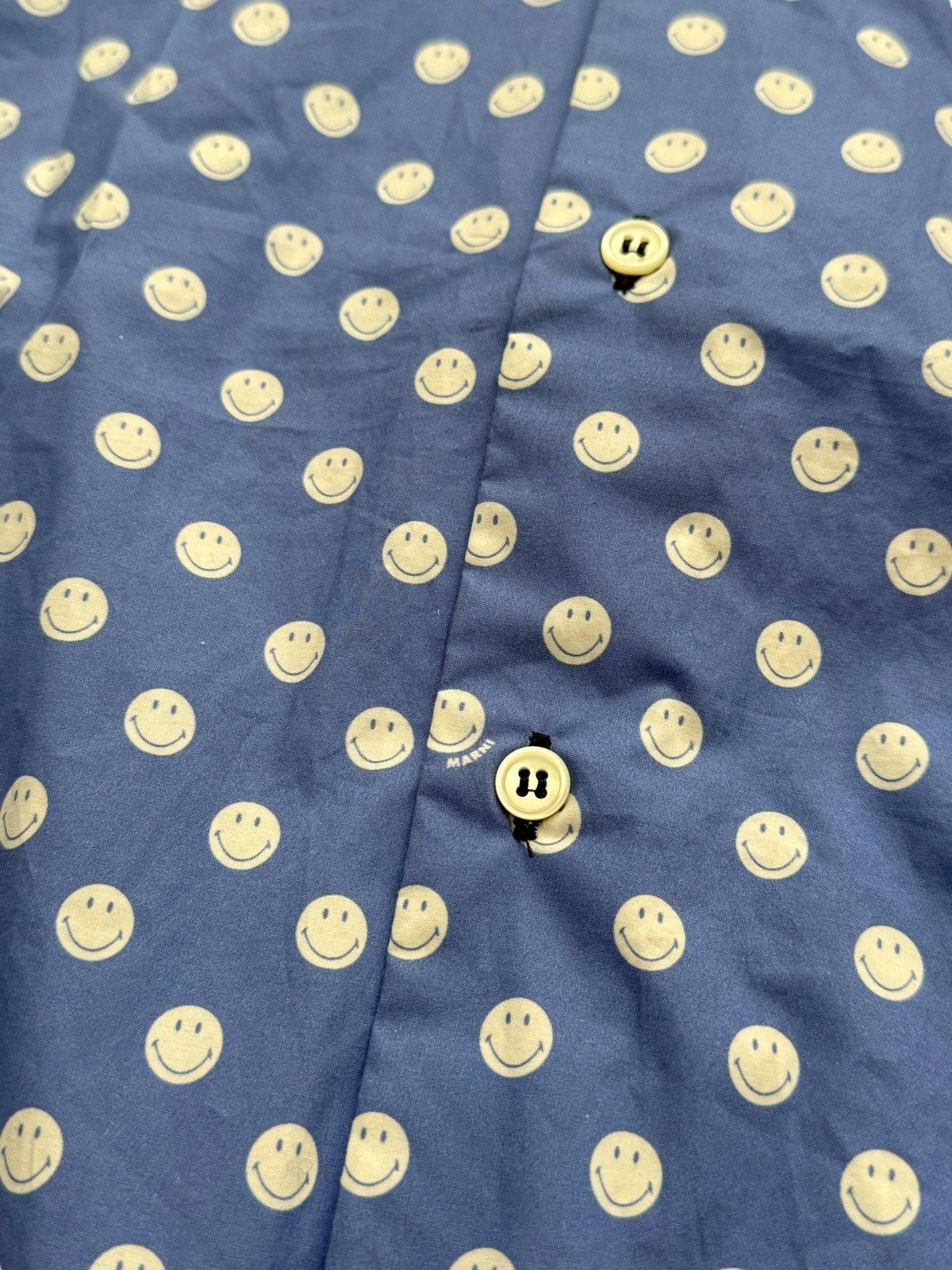 Marni Smiley Light Summer Shirt Size US M / EU 48-50 / 2 - 5 Thumbnail
