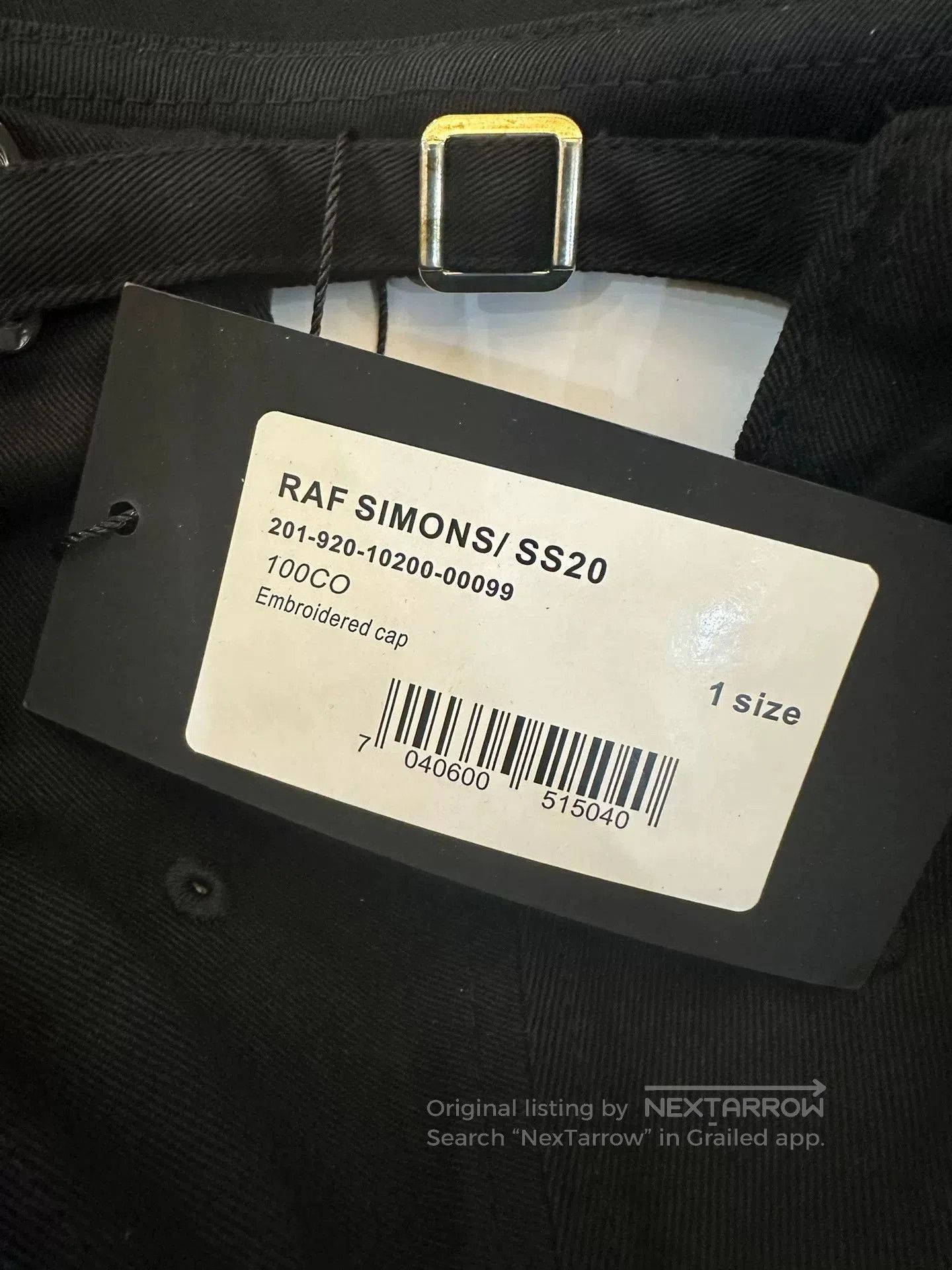 Raf Simons raf simons smiley logo black cap. Size ONE SIZE - 5 Thumbnail