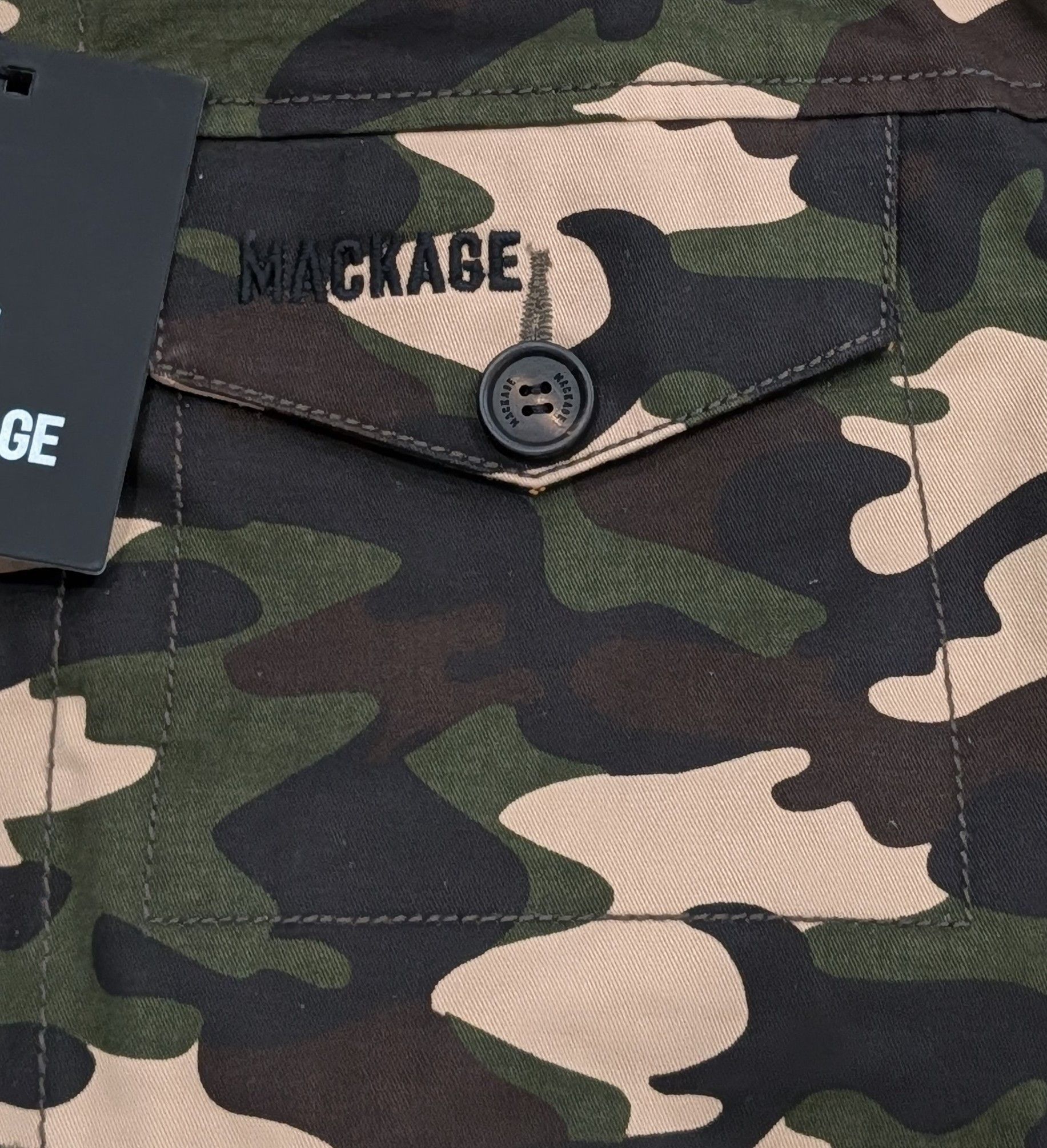 Mackage $890 Mens MACKAGE "Nash" Logo Camo Trucker Jacket 38 - Small Size US M / EU 48-50 / 2 - 3 Thumbnail
