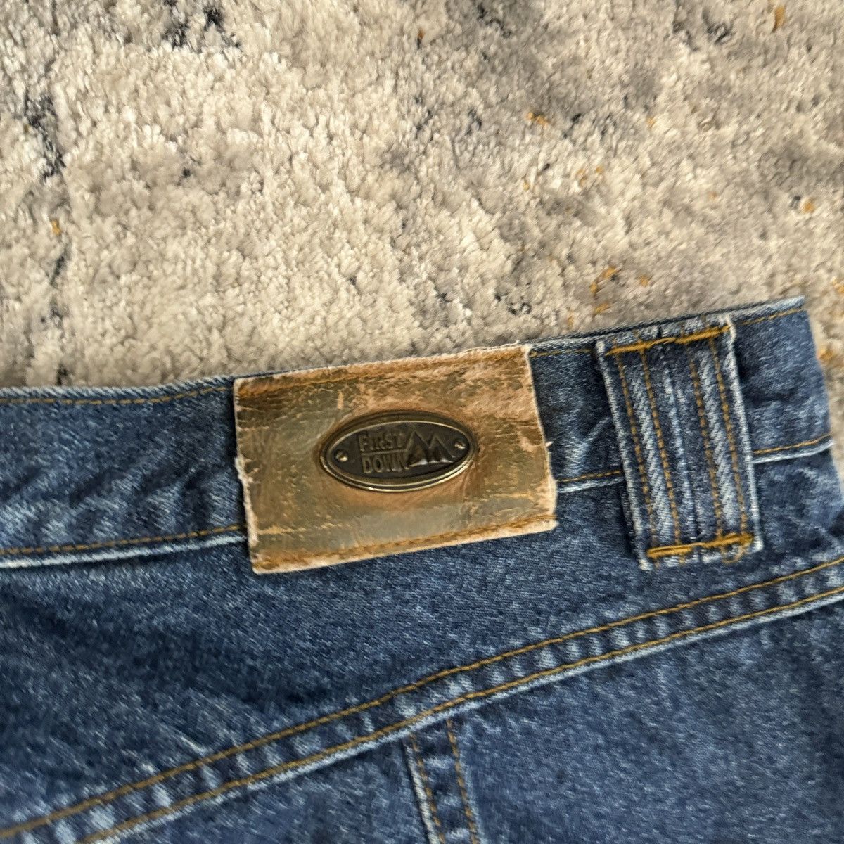 JNCO × Vintage Crazy Vintage y2k First down JNCO style baggy wide leg jeans Size US 36 / EU 52 - 3 Thumbnail