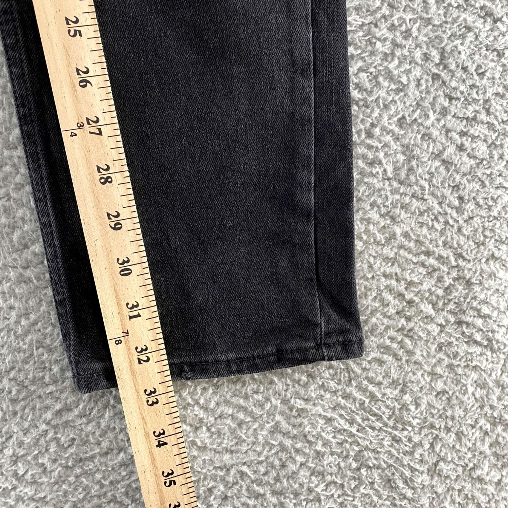 Ksubi Ksubi Jeans Mens 36 Black Distressed Skinny Straight Stretch Denim Button Fly Jeans Size US 36 / EU 52 - 7 Thumbnail
