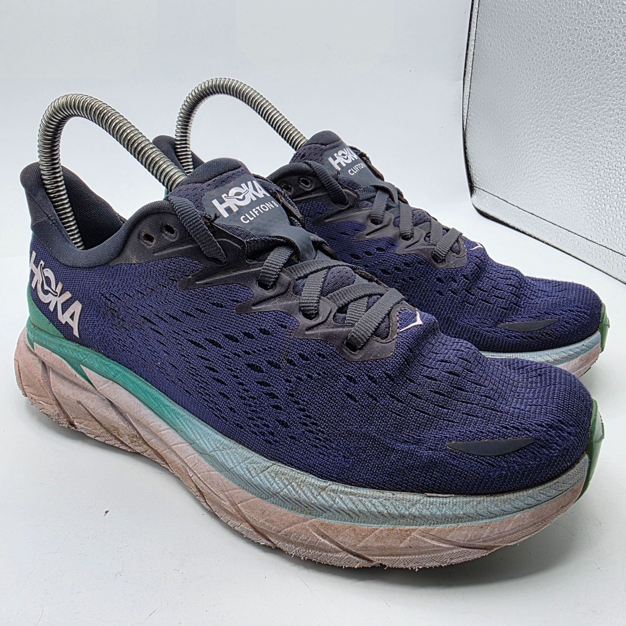 Hoka Hoka One One Clifton 8 Womens Size 5.5 B Blue Athletic Shoes Size US 5.5 / IT 35.5 - 1 Thumbnail