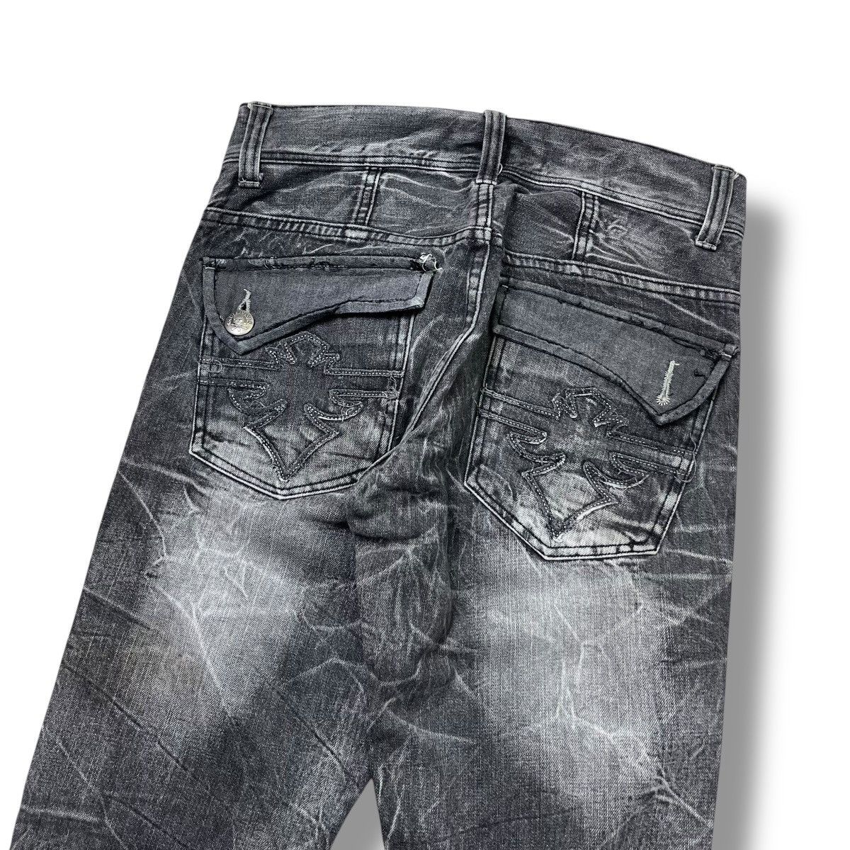 Hysteric Glamour Flared🔥Avail Avantgarde Scratches Artistik 3D Effect Denim Size US 30 / EU 46 - 7 Thumbnail