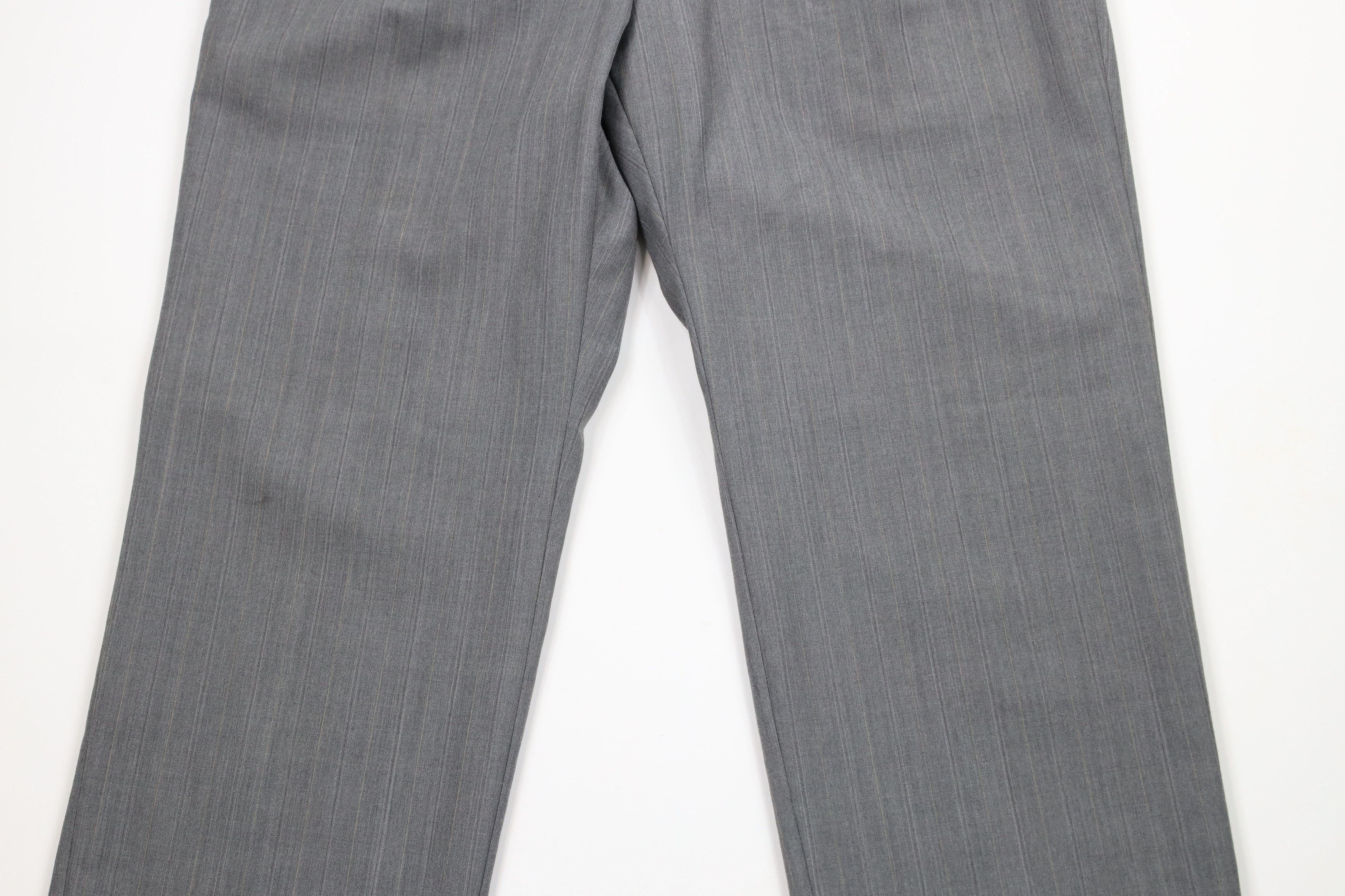 Vintage Vintage 90s Streetwear Pinstriped Wide Leg Chino Pants Size US 38 / EU 54 - 3 Thumbnail