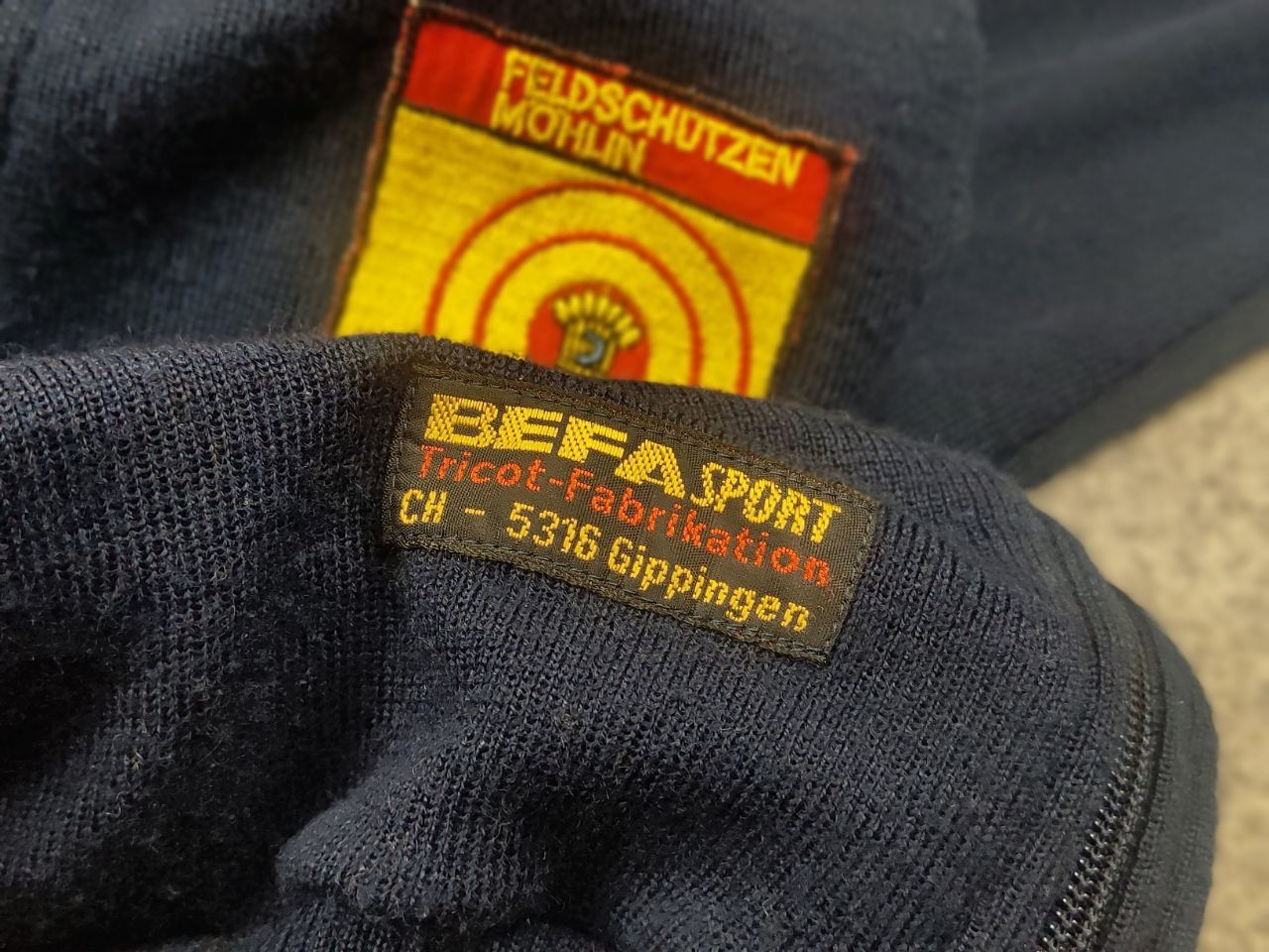 Vintage Vintage 70's Befa FFA Feldschützen Mohlin Wool Track Jacket Size US L / EU 52-54 / 3 - 16 Thumbnail