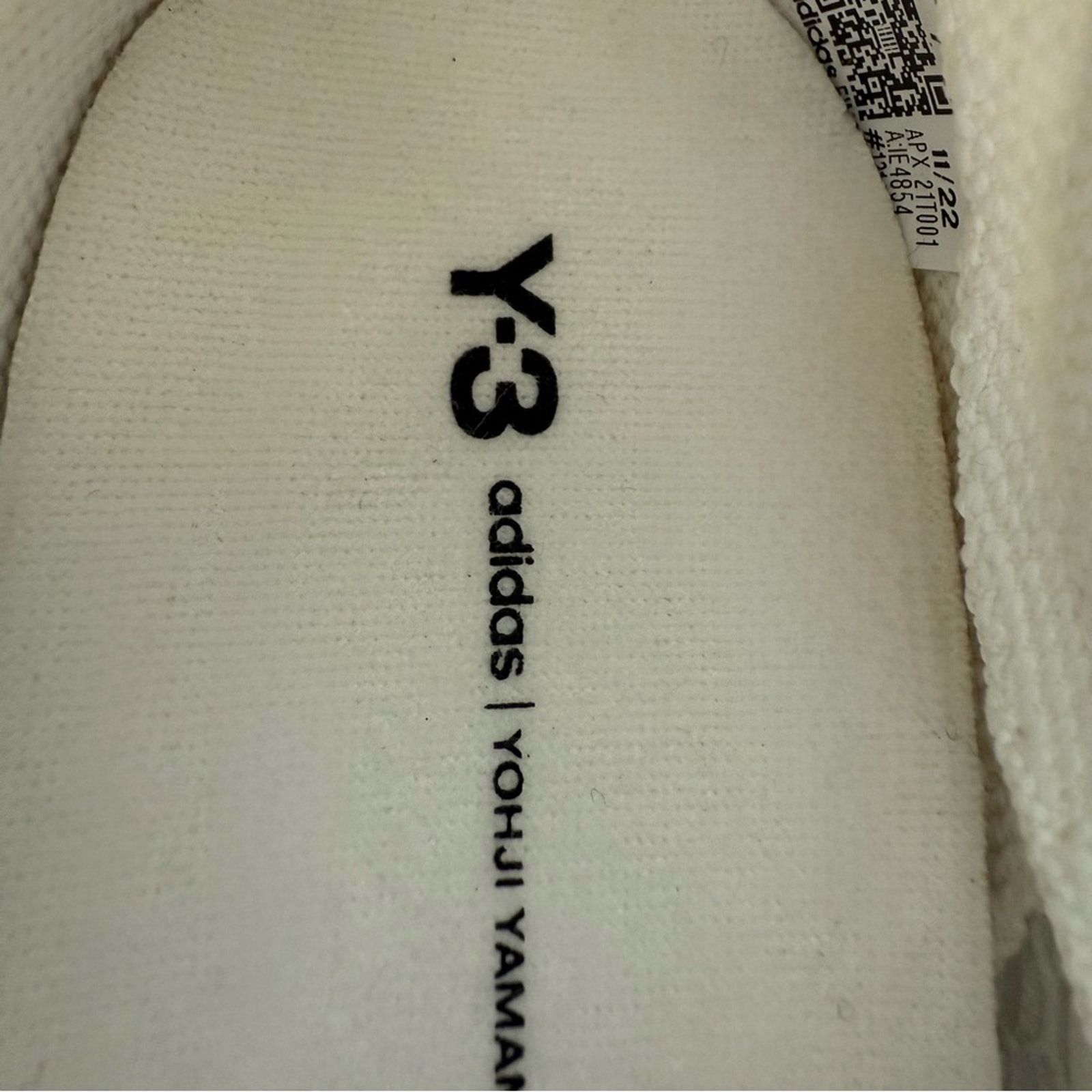 Adidas Yohji Yamamoto women white sneakers size 7.5 US Retail 380$ Size US 7.5 / IT 37.5 - 4 Thumbnail