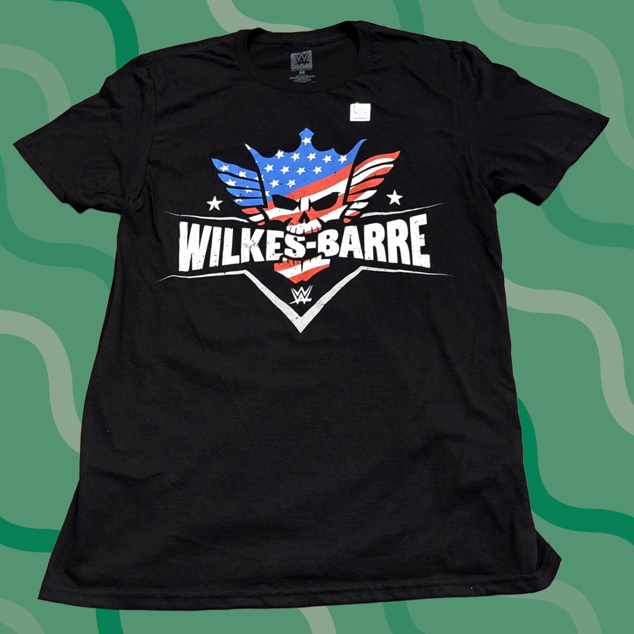 Vintage WWE T Shirt Wilkes Barre Pennsylvania Black Size M Mens Wrestling NWT Raw Size US M / EU 48-50 / 2 - 1 Thumbnail