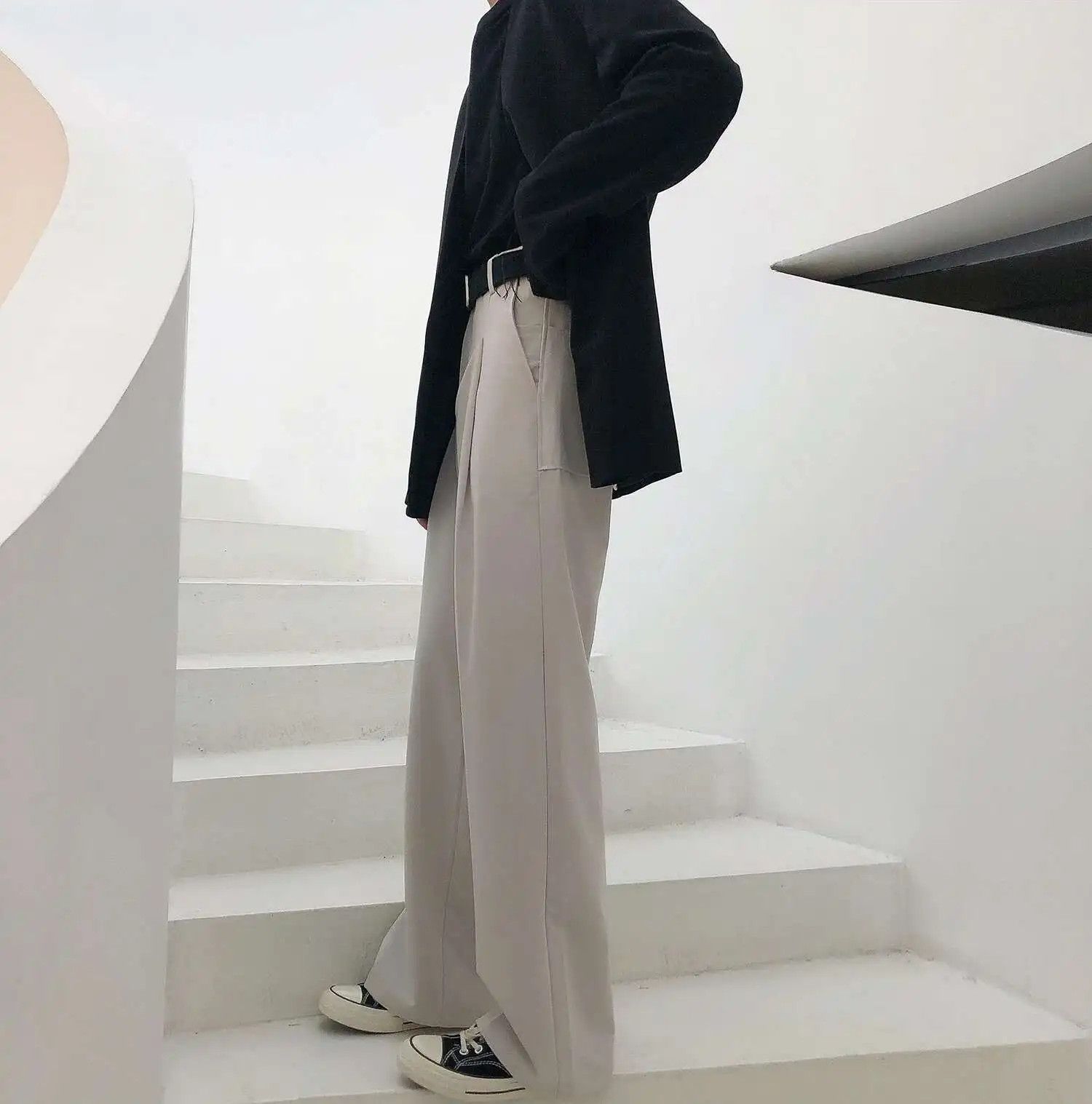 Japanese Brand Minimalistic Asian Style Casual Pants Beige Size US 30 / EU 46 - 6 Thumbnail