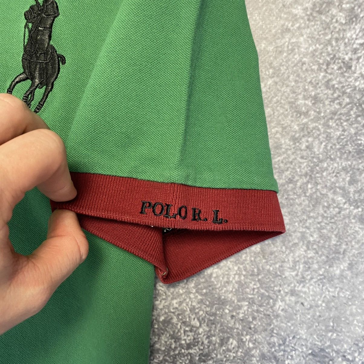 Other Vintage Polo Ralph Lauren Big Logo Basic green polo Size US XL / EU 56 / 4 - 6 Thumbnail