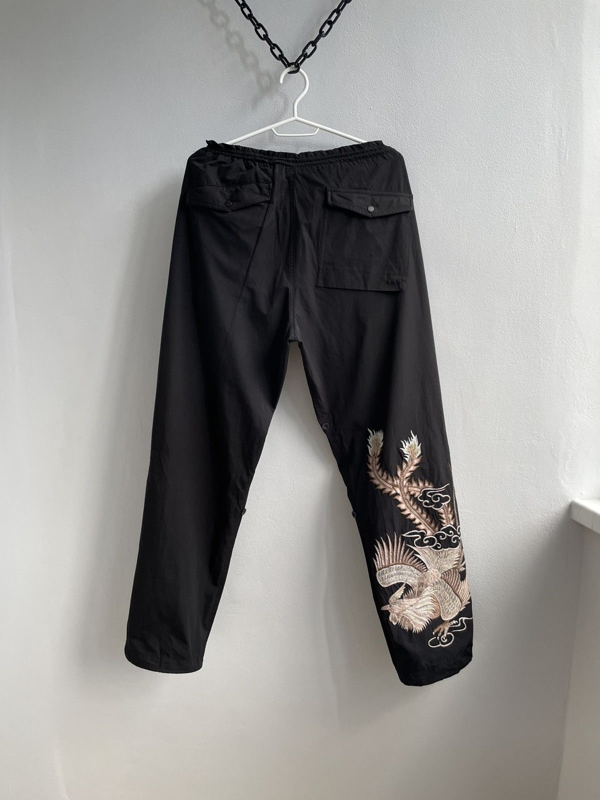 Maharishi MAHARISHI Pearl Dragon Track Pants Black Sweatpants Size US 34 / EU 50 - 1 Thumbnail